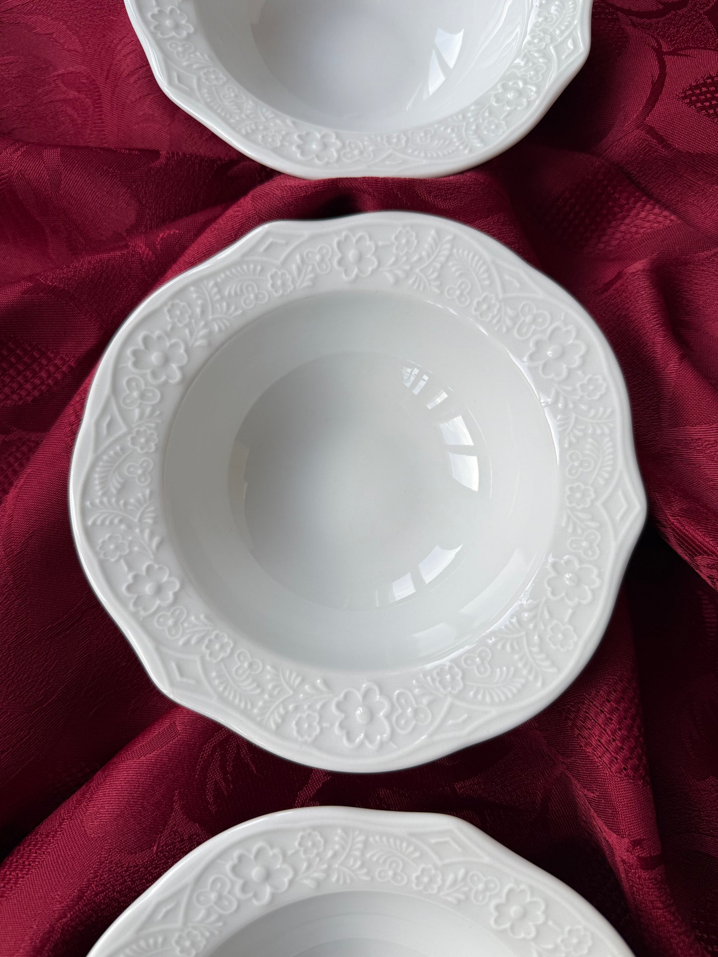 Lot de cinq ou dix bols en porcelaine Güral Porselen