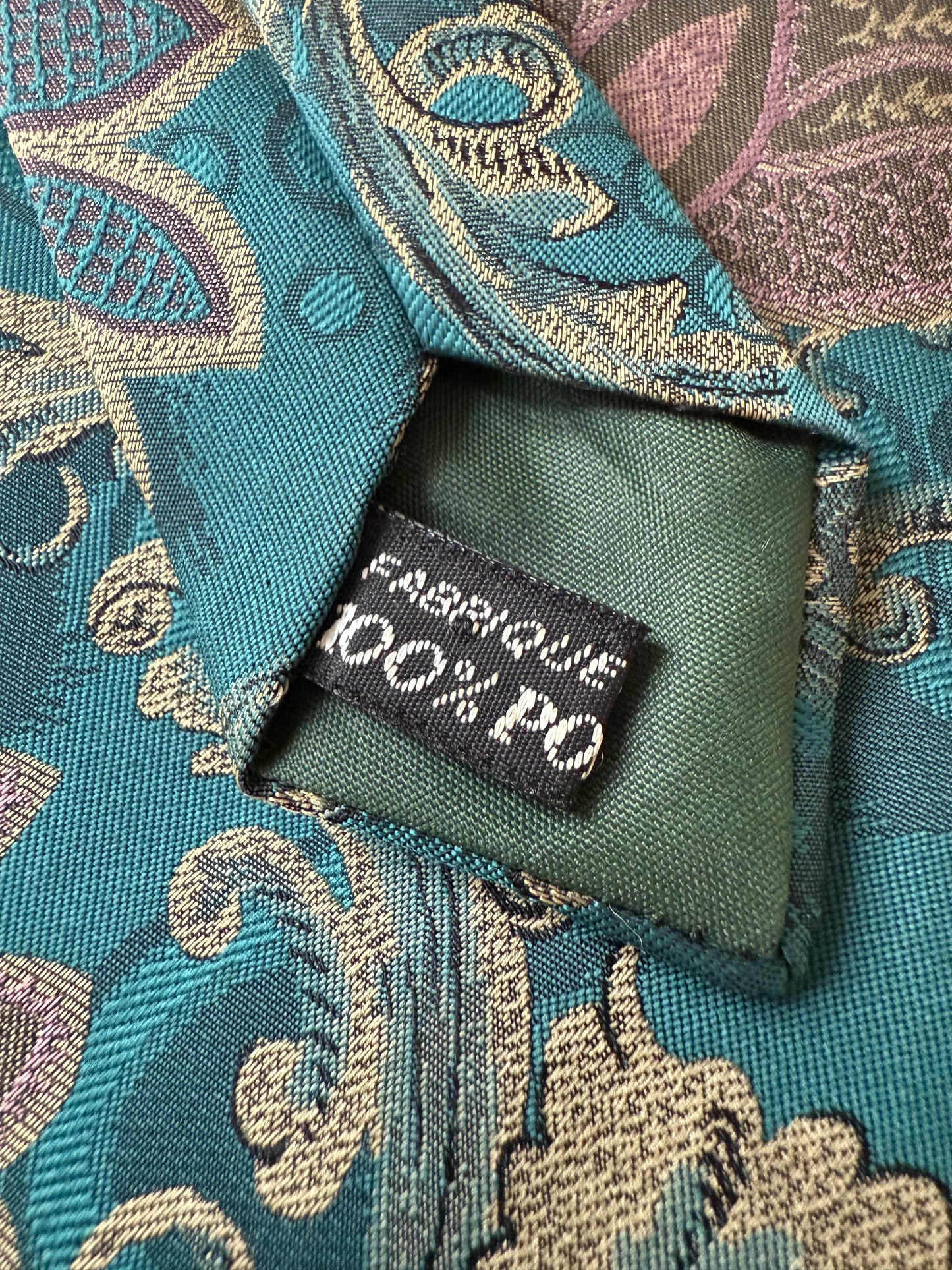 Cravate Fred Gil Paris motif floral