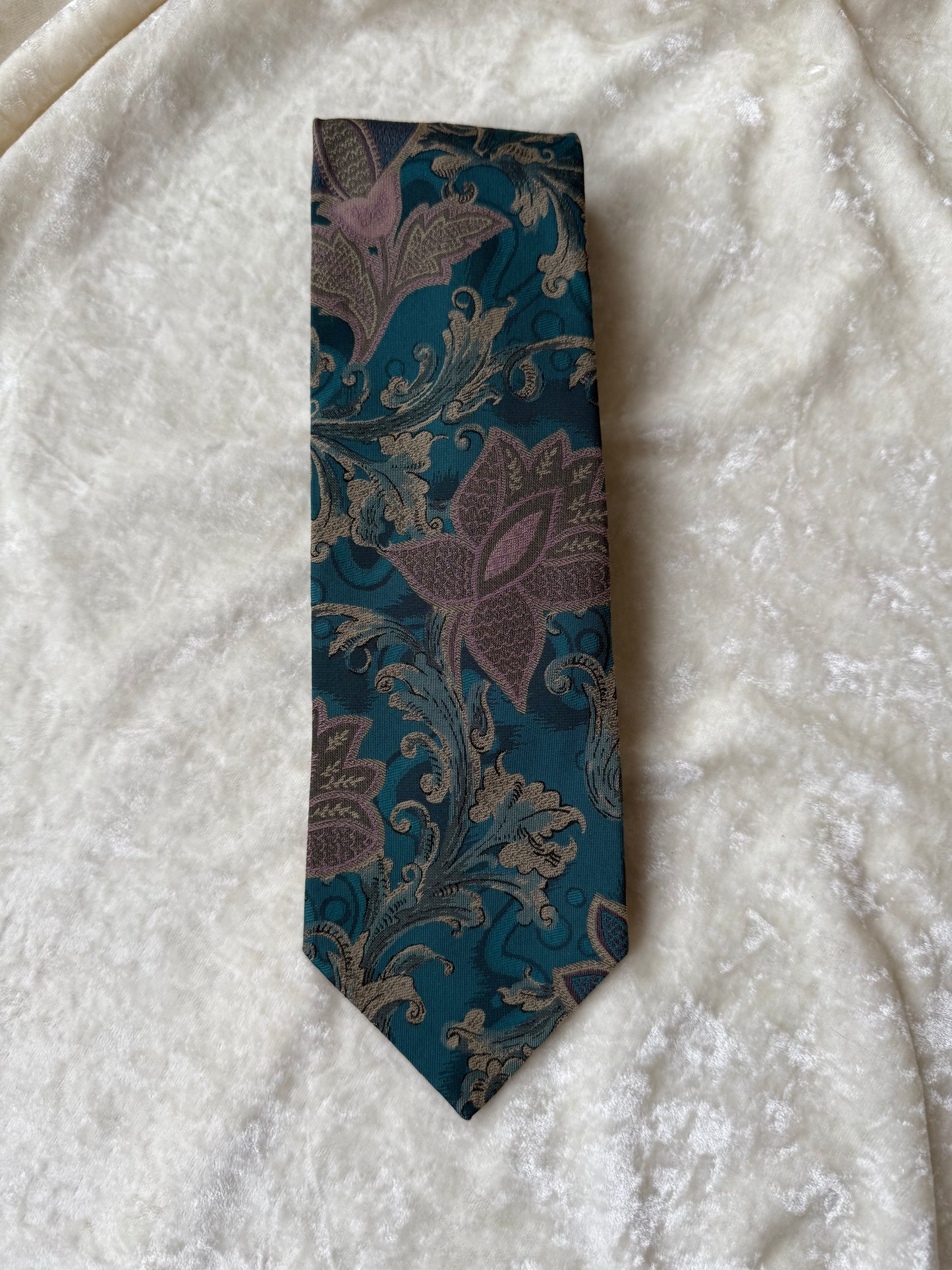 Cravate Fred Gil Paris motif floral