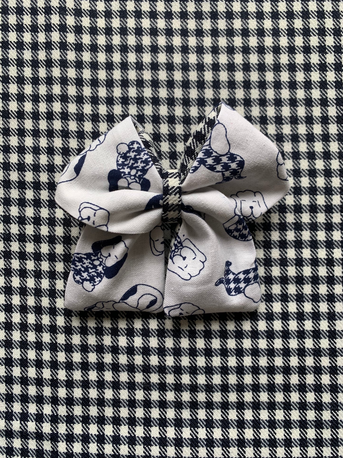 Noeud cheveux petits chiens & pied de poule