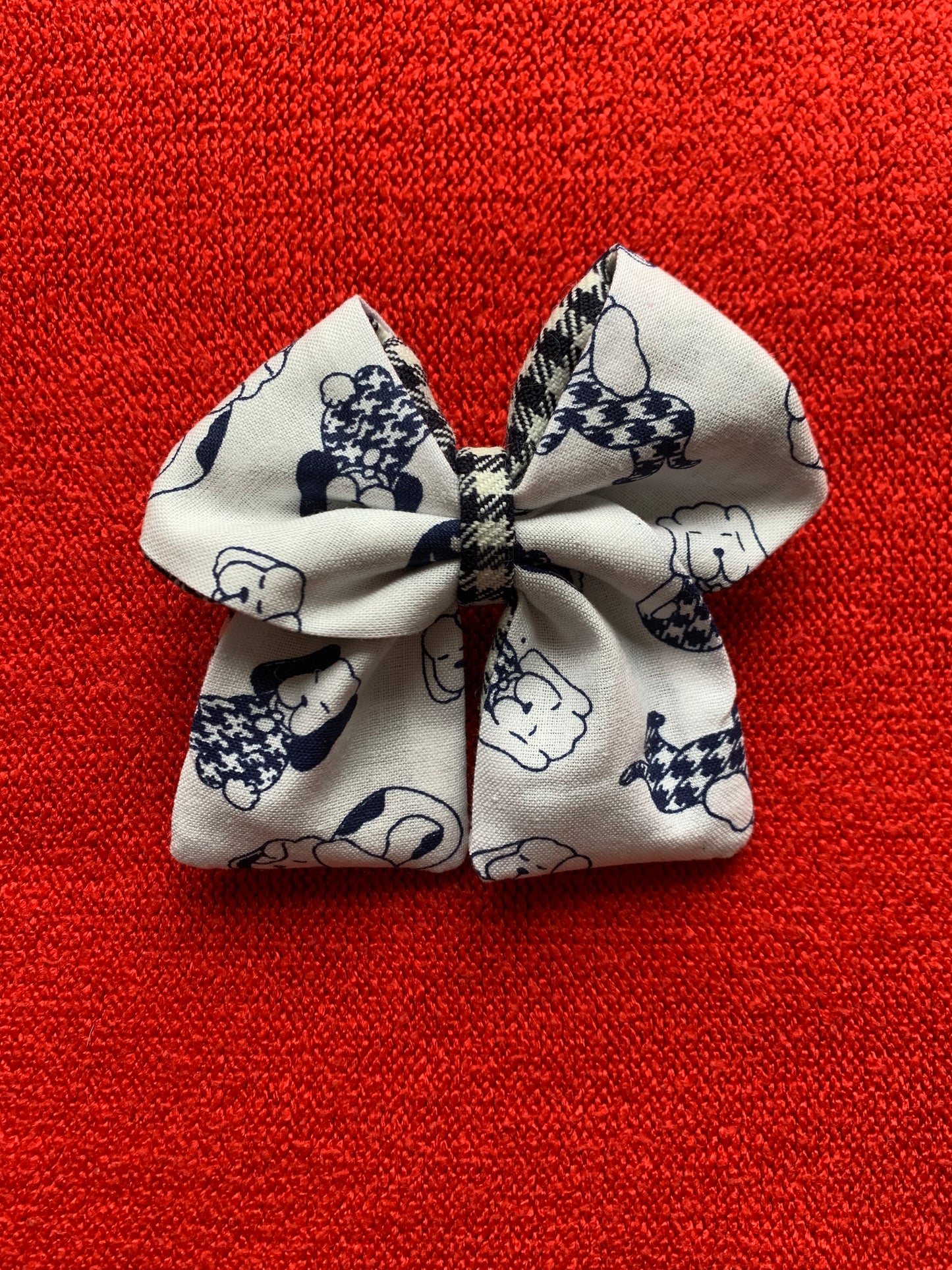 Noeud cheveux petits chiens & pied de poule
