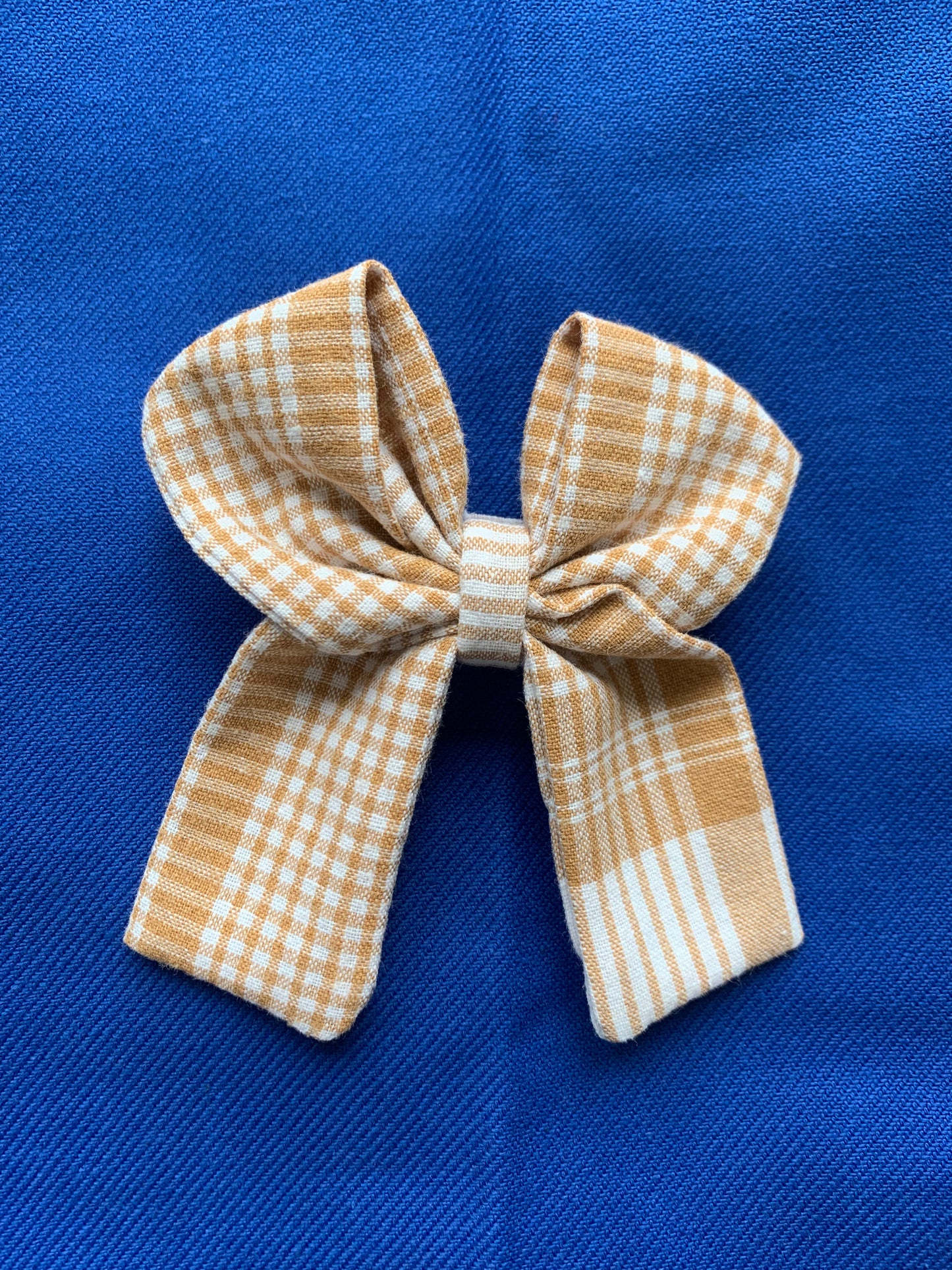 Noeud cheveux motif vichy
