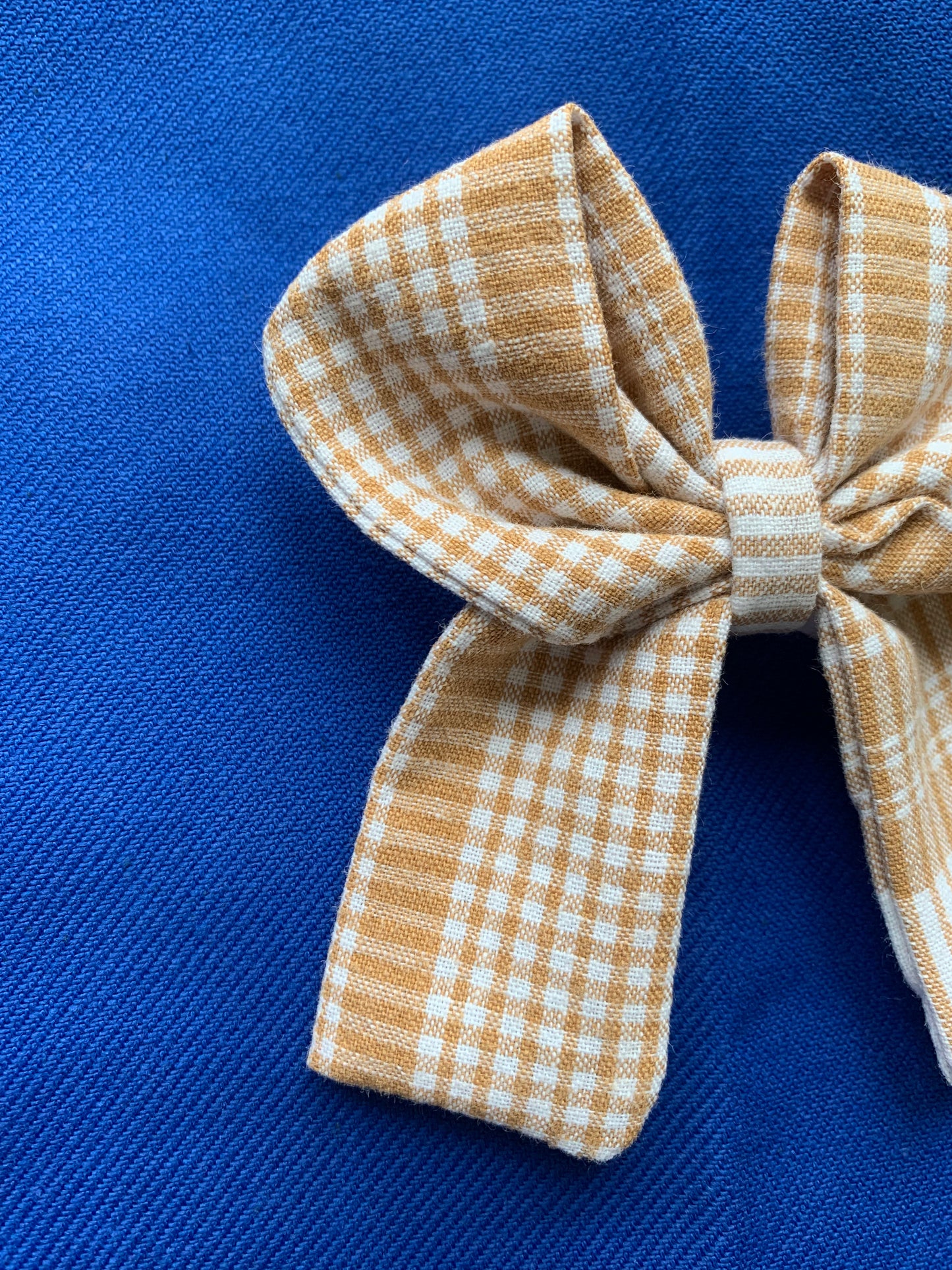 Noeud cheveux motif vichy
