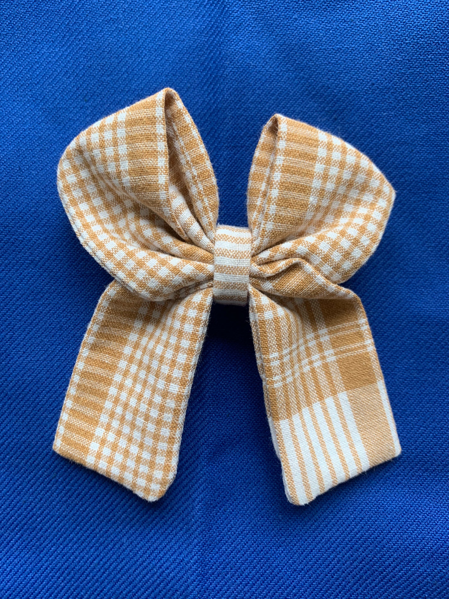 Noeud cheveux motif vichy