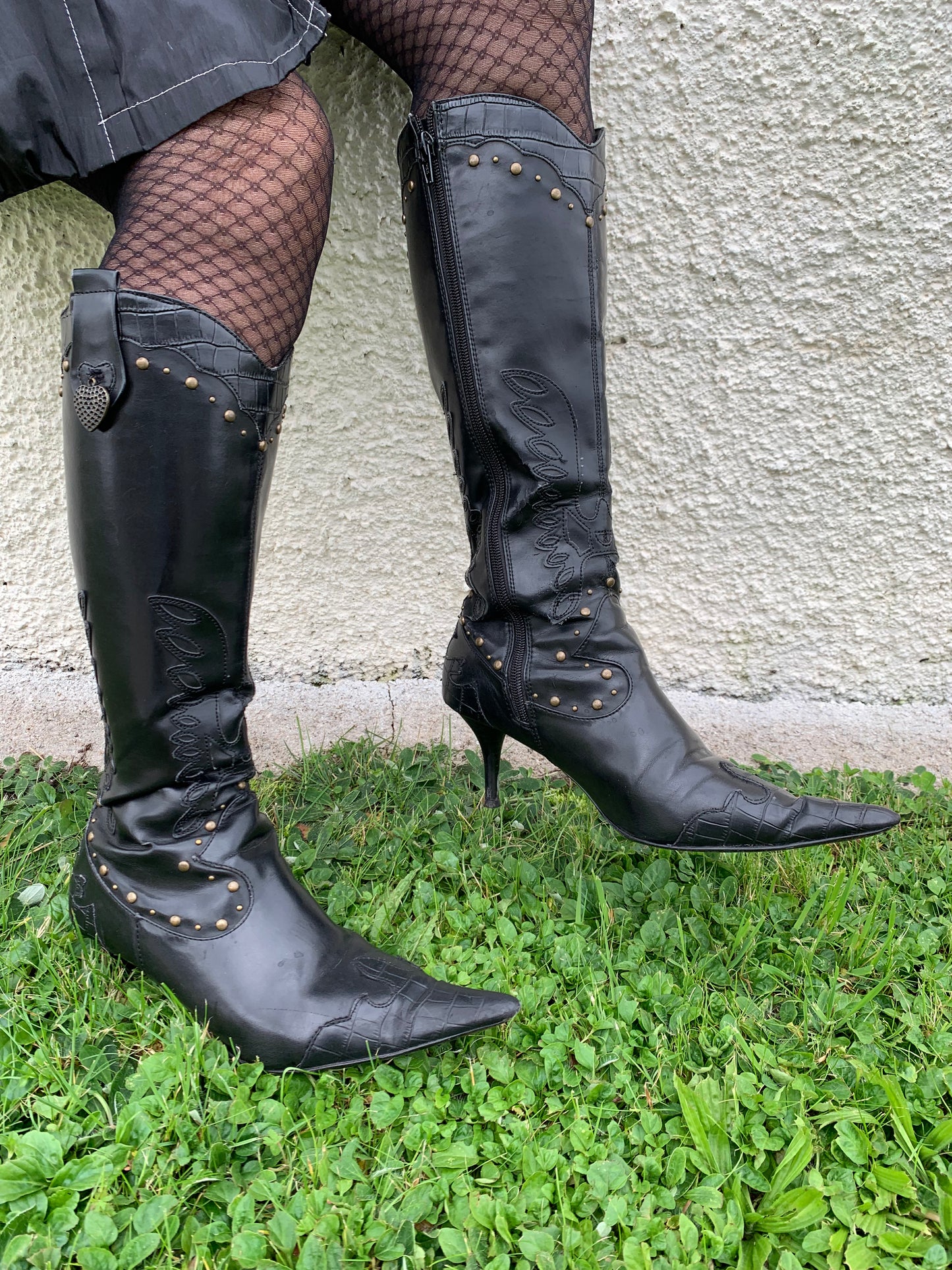 Bottes hautes à talons aiguilles T.38