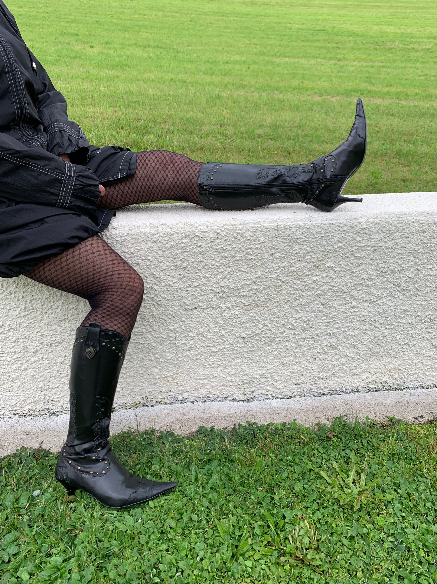 Bottes hautes à talons aiguilles T.38