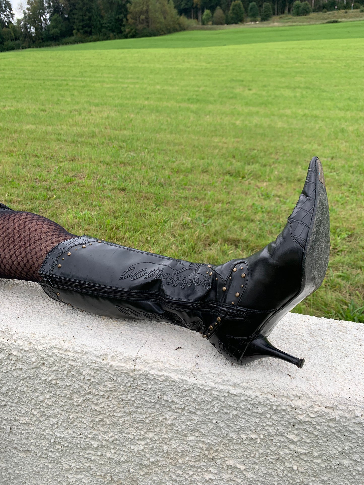 Bottes hautes à talons aiguilles T.38