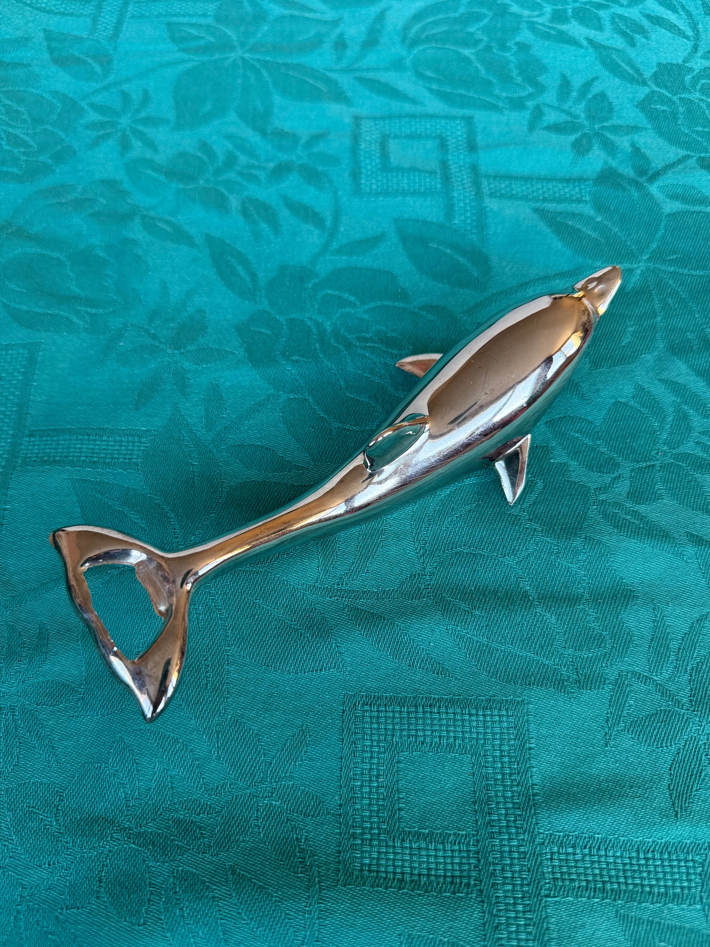 Décapsuleur dauphin vintage en métal