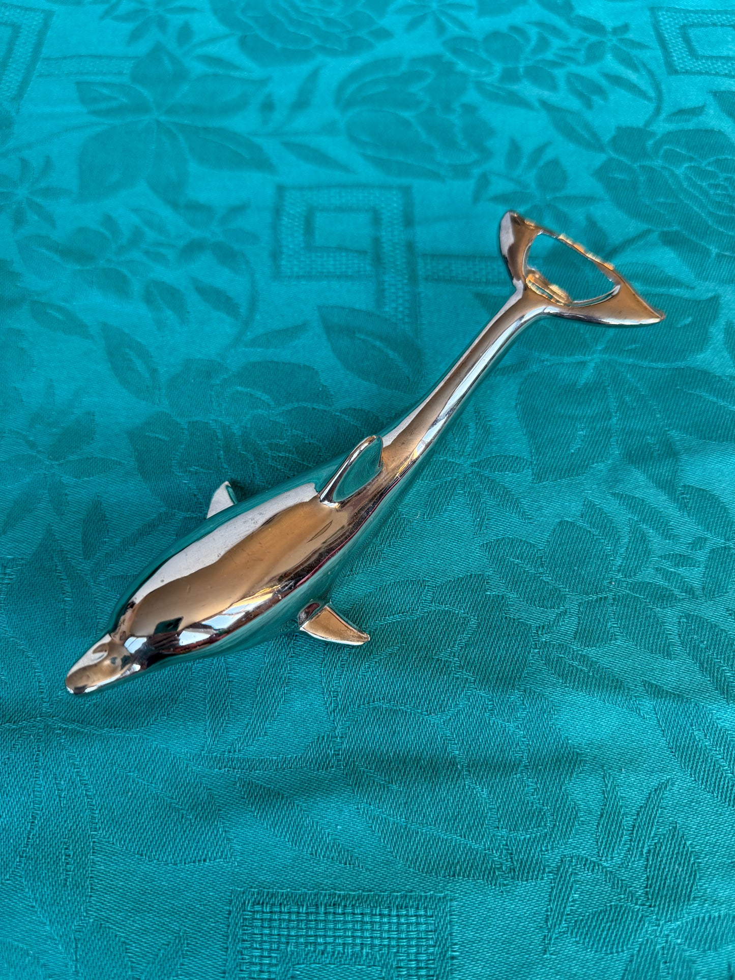 Décapsuleur dauphin vintage en métal