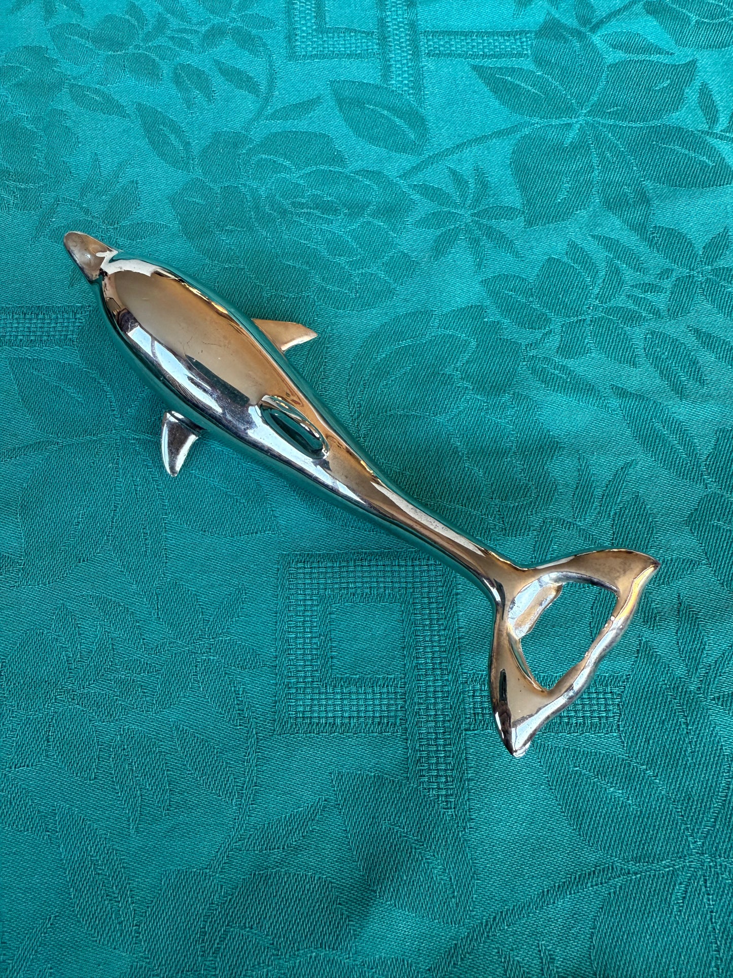 Décapsuleur dauphin vintage en métal