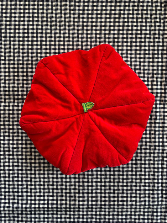 Béret pomme en velours bébé