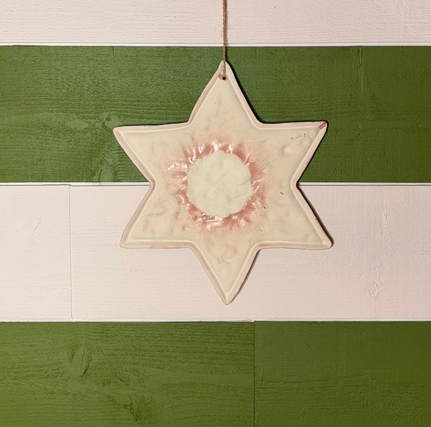 Suspension étoile en céramique