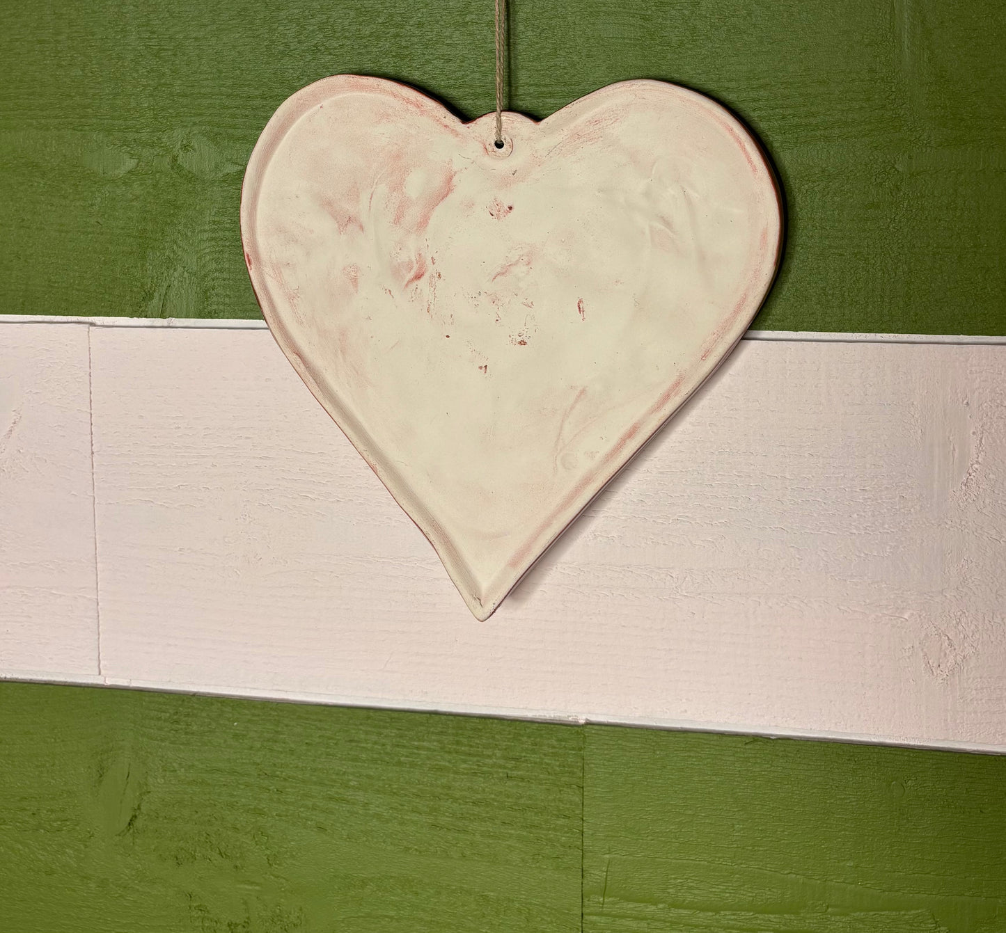 Suspension coeur en céramique