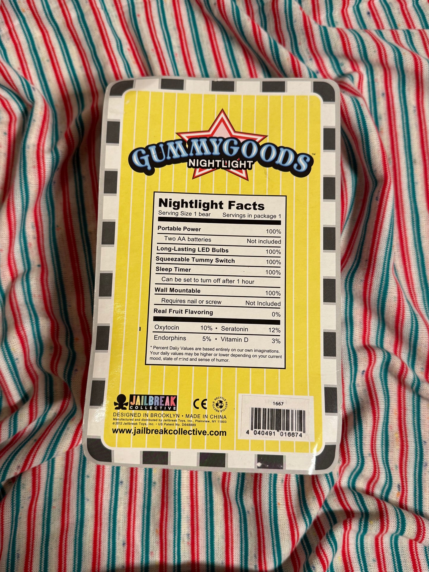 Gummygoods Nightlights Lampe ourson rouge