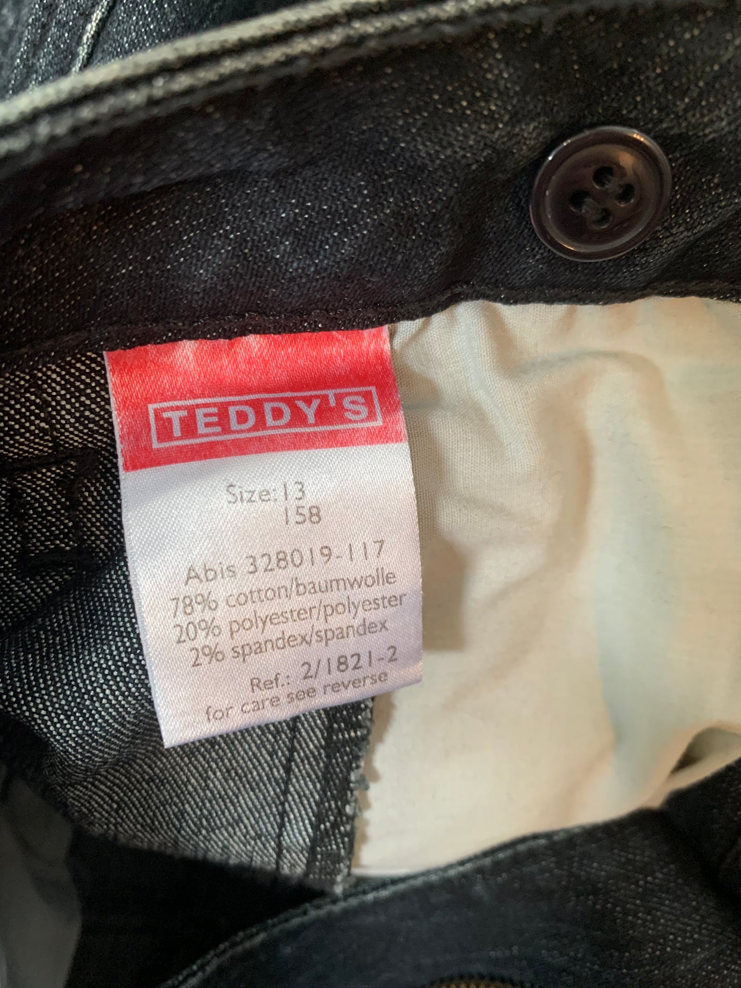 Jupe en jean noir Teddy's T.158 cm