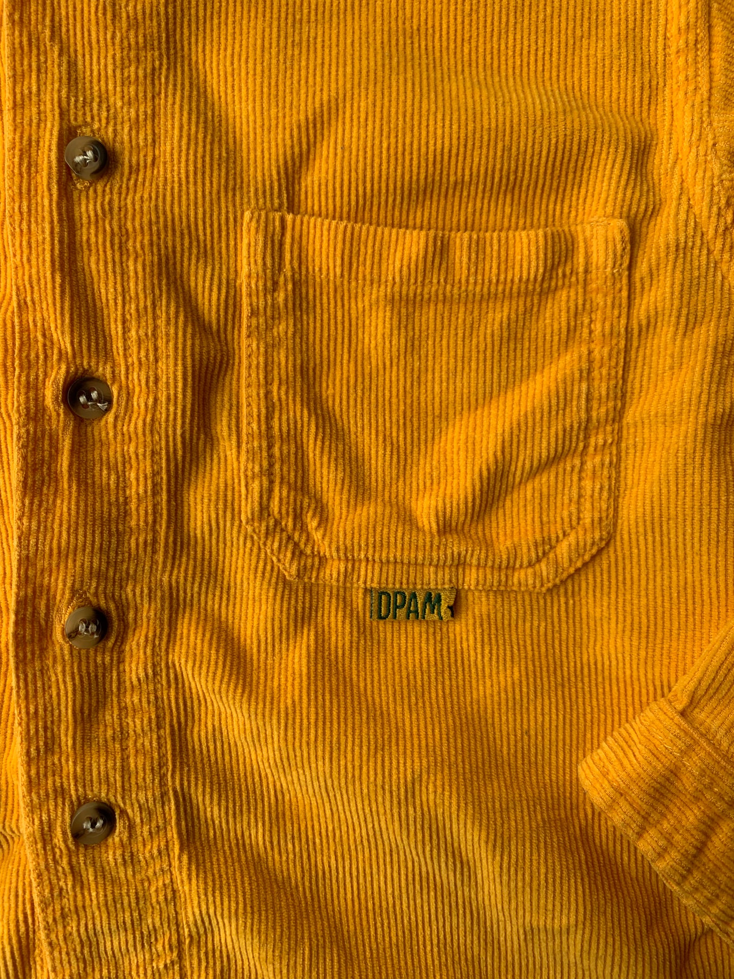 Chemise en velours jaune DPAM T.2 ans