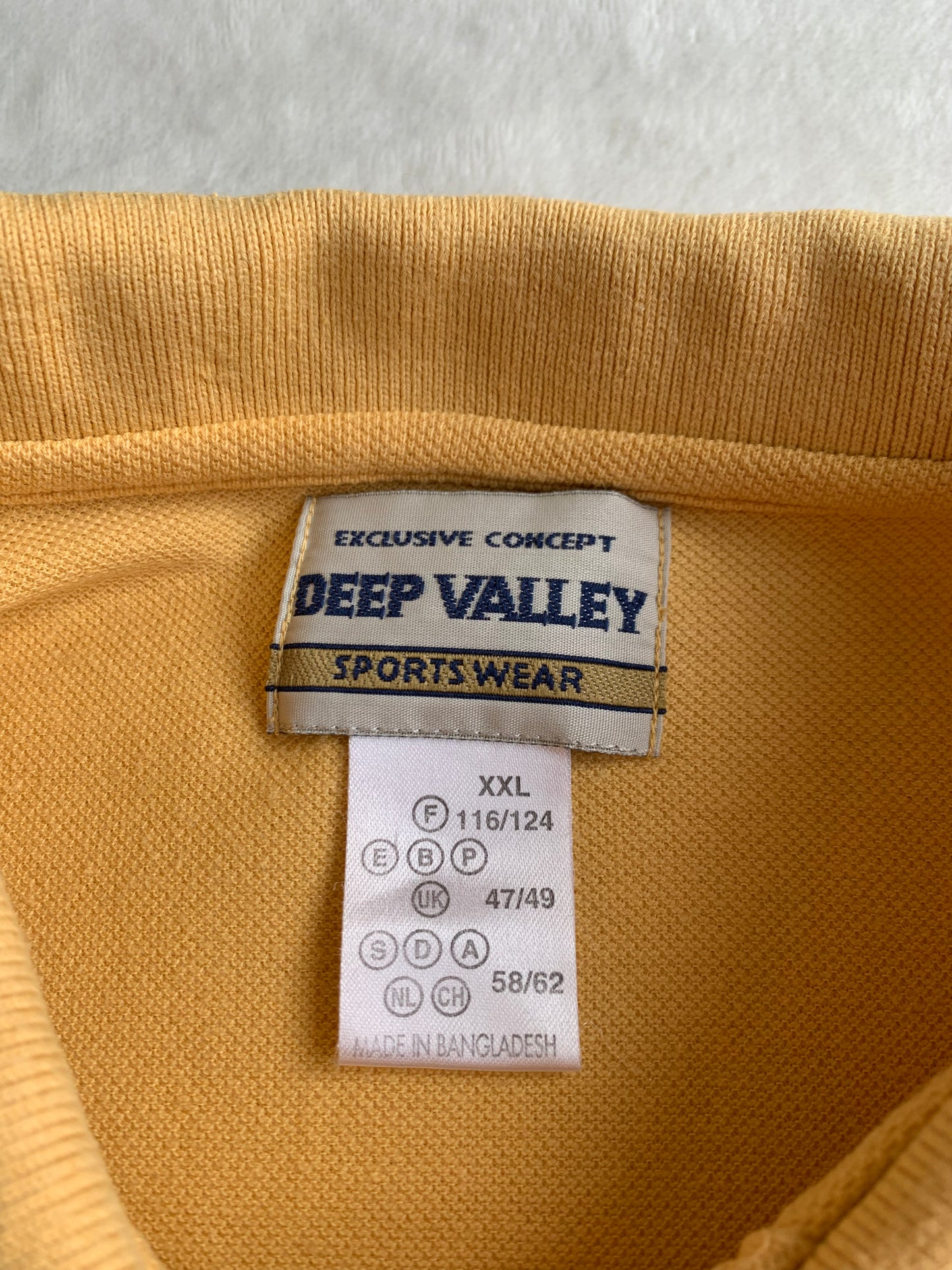 Polo jaune à manches longues Deep Valley T.XXL