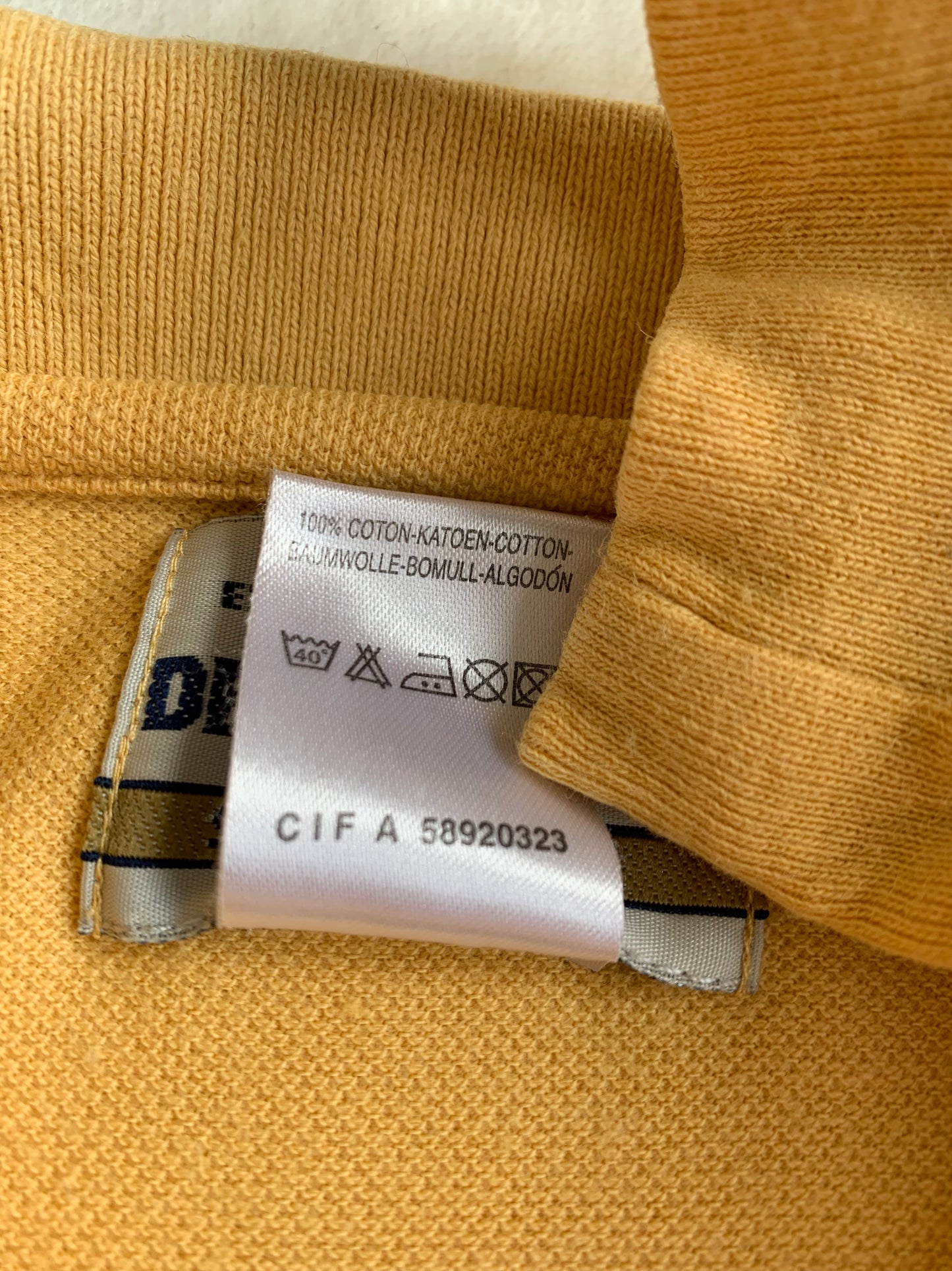 Polo jaune à manches longues Deep Valley T.XXL