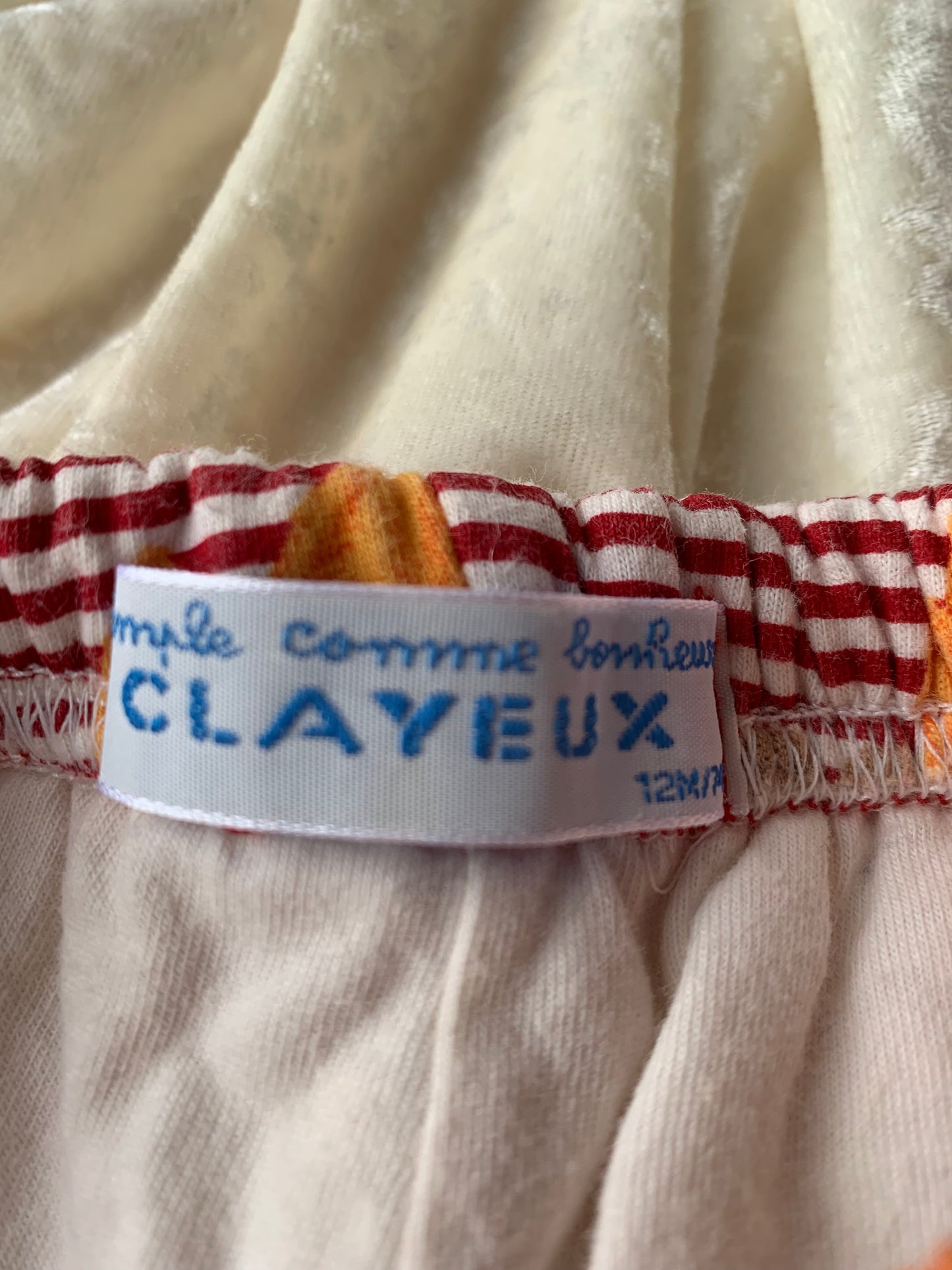 Pantalon épais Clayeux aux motifs d'automne T.12 mois