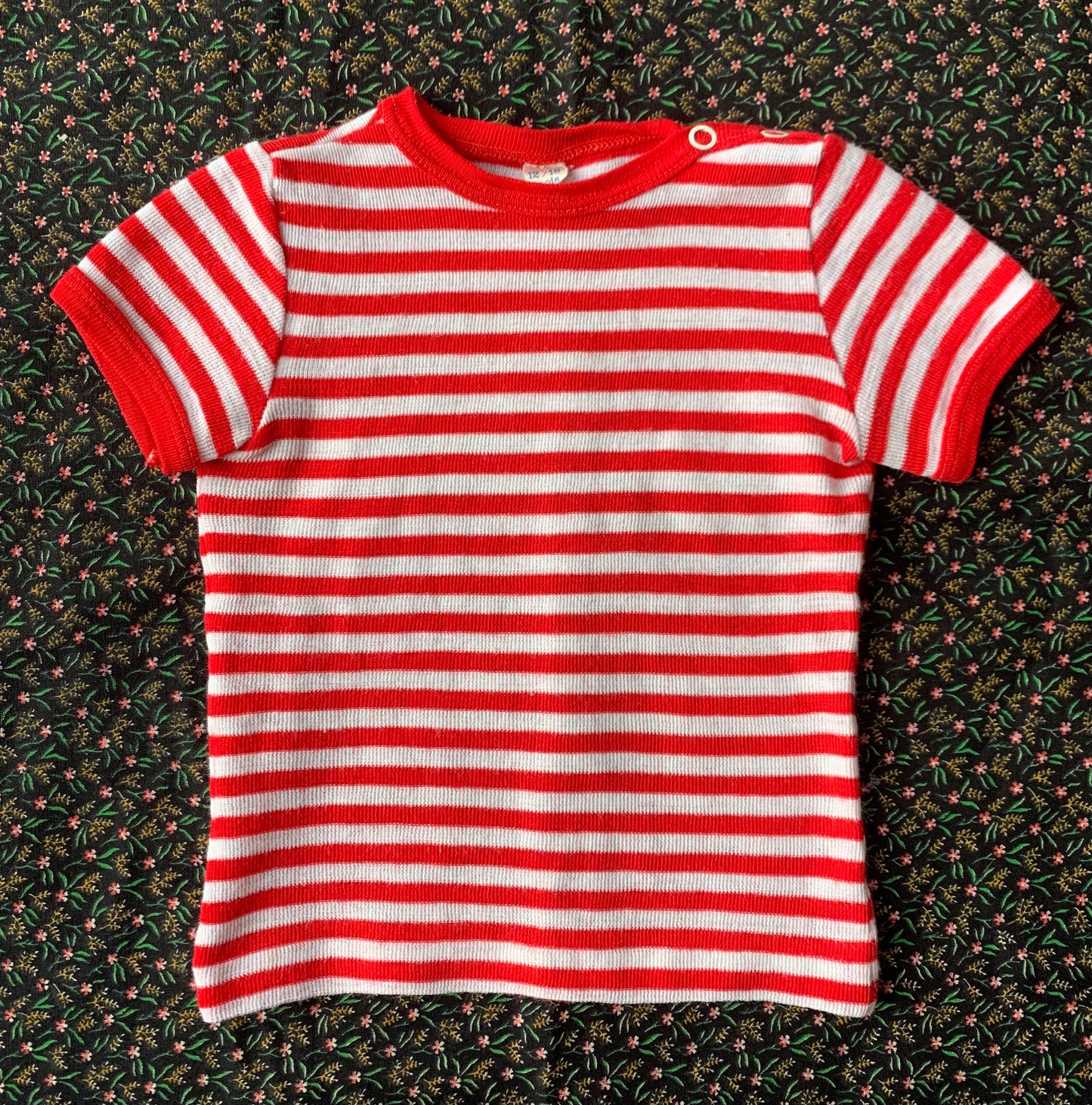 T-shirt marinière vintage T.12-18 mois