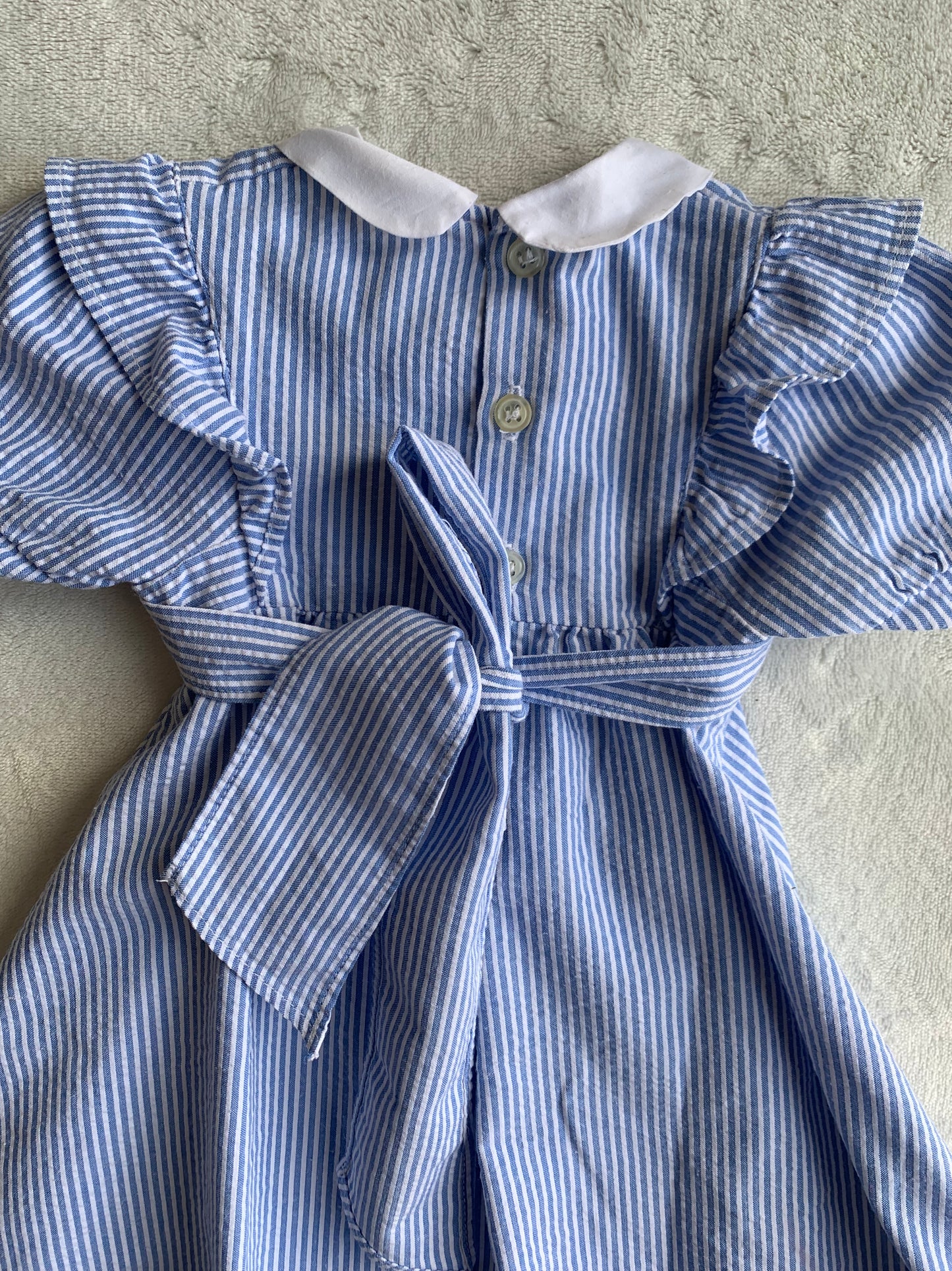 Robe vintage nouée dans le dos vintage T.6 mois