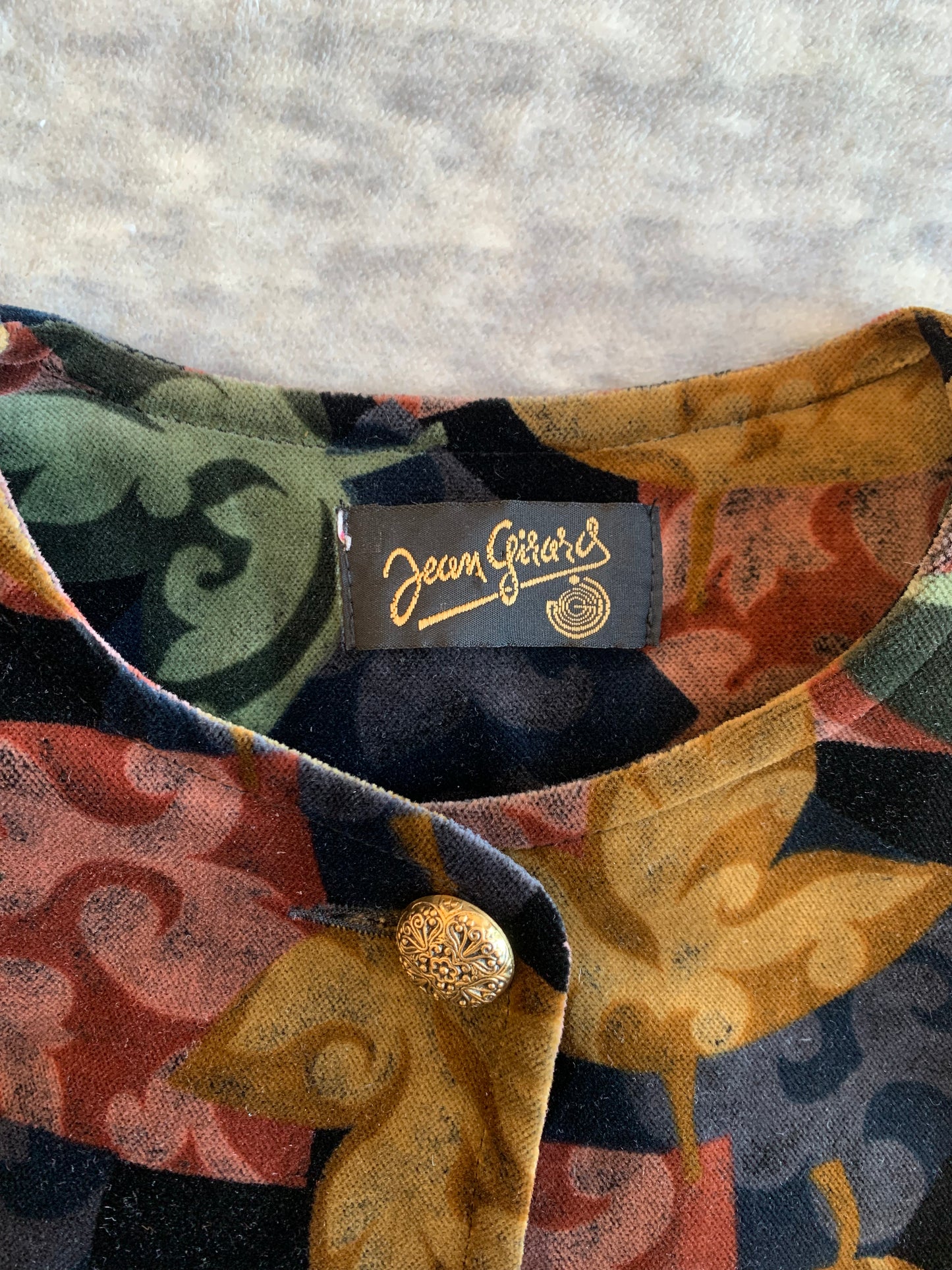 Veste en velours Jean Girad T.44
