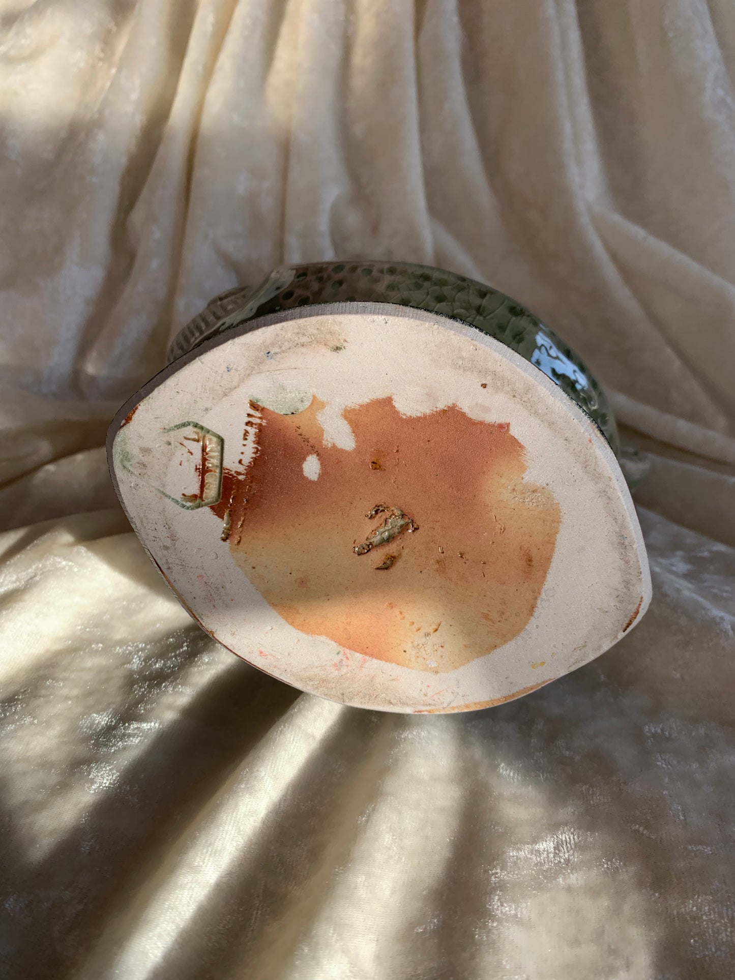 Pichet / vase oiseau en terre cuite