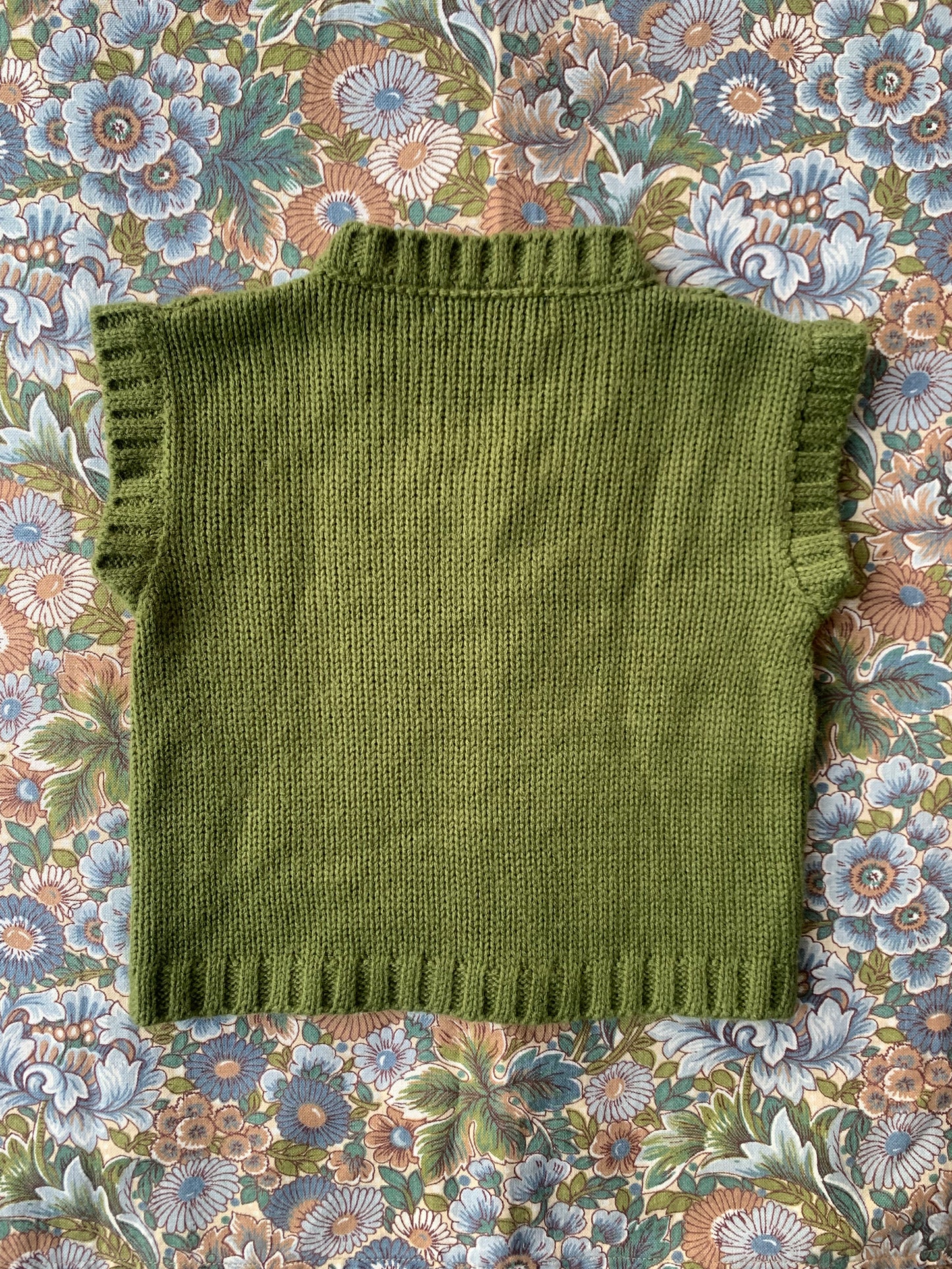 Gilet kaki sans manches Sanmar ninos T.1 an
