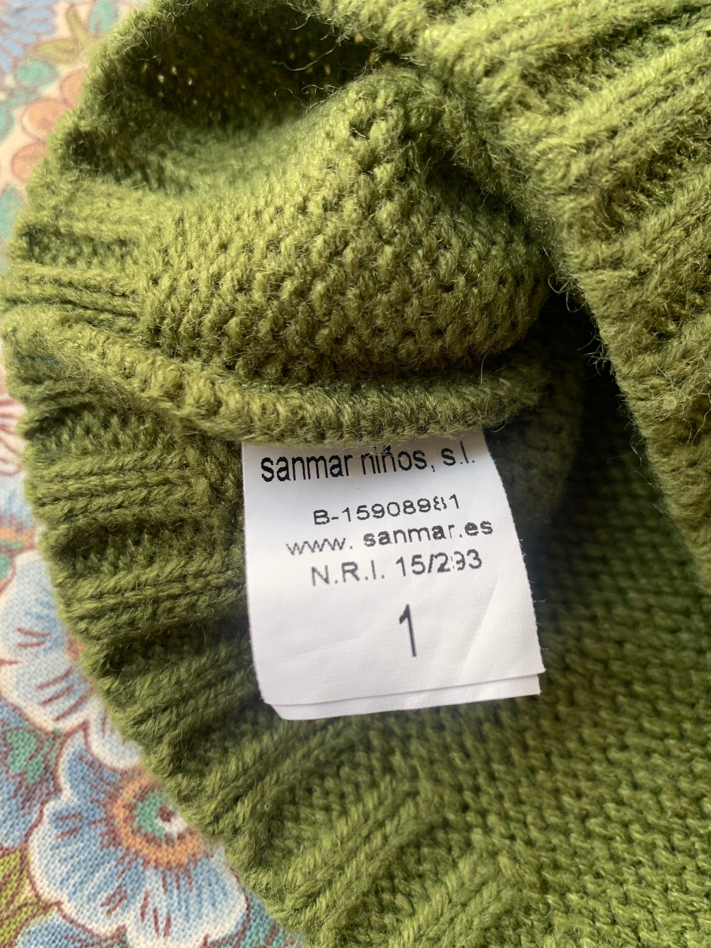 Gilet kaki sans manches Sanmar ninos T.1 an