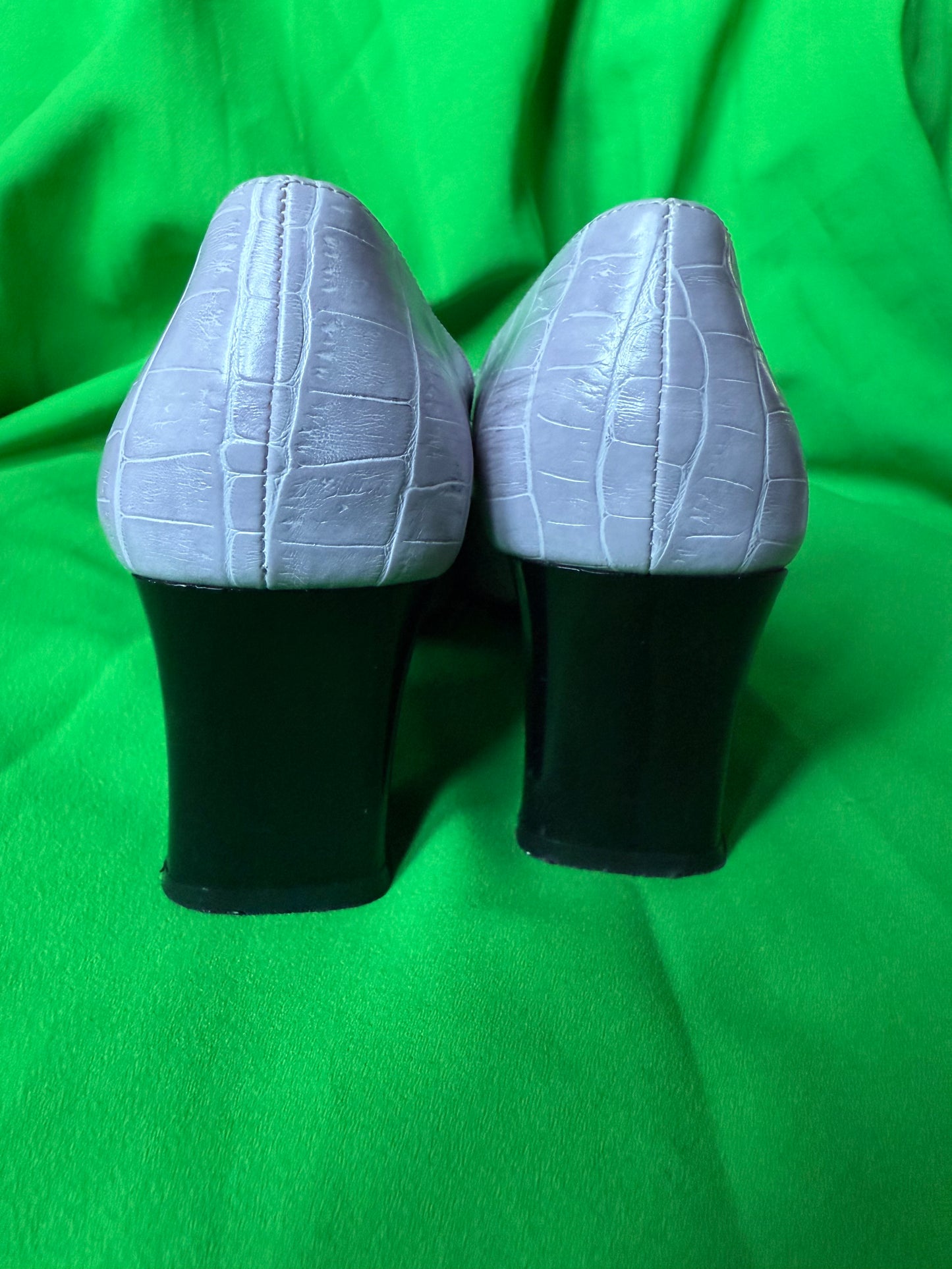 Ballerines à talon lila en cuir Agnes Flo T.37
