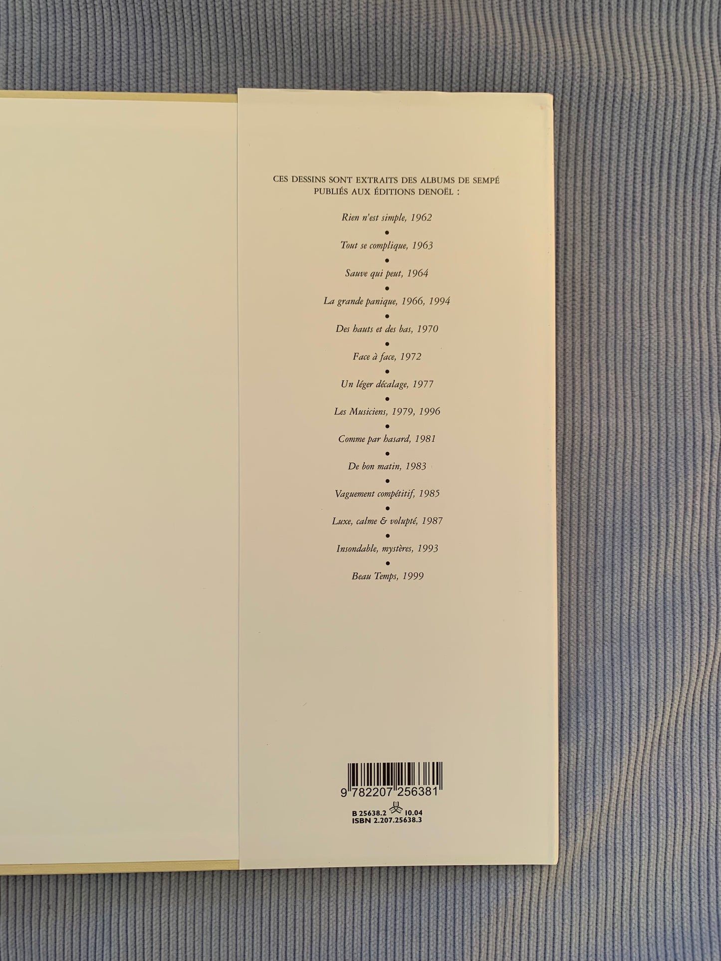 Livre Le monde de Sempé Volume 2