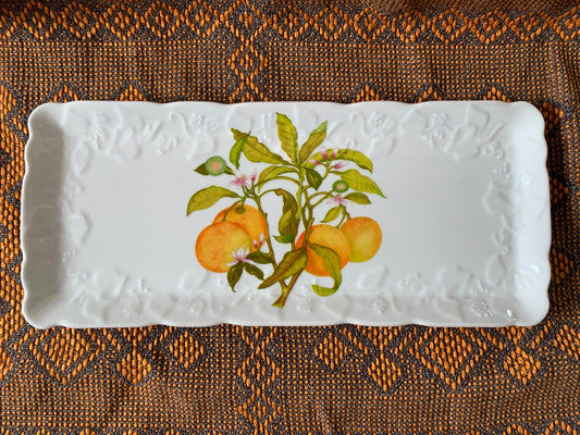 Plat à cake en porcelaine