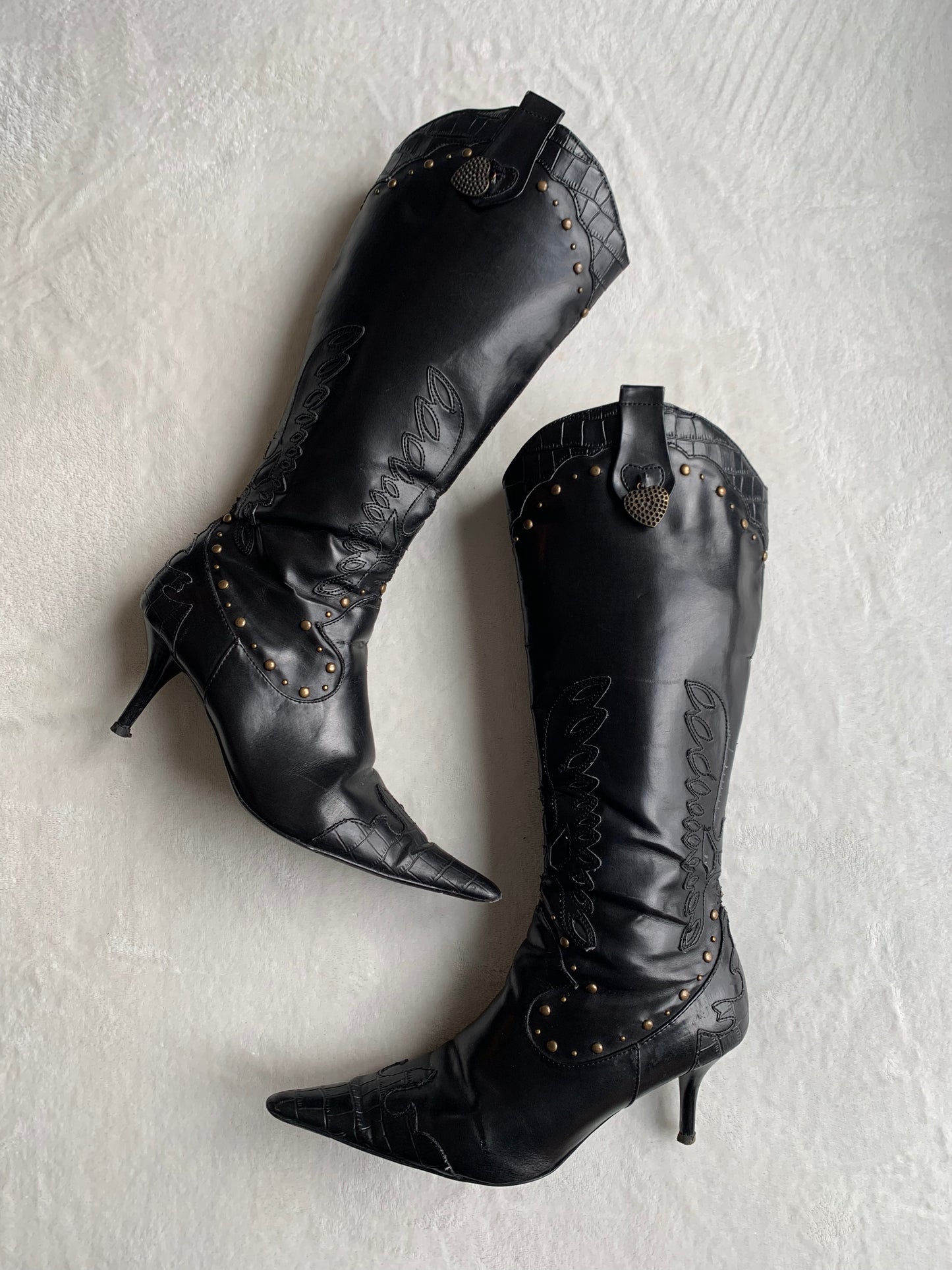 Bottes hautes à talons aiguilles T.38