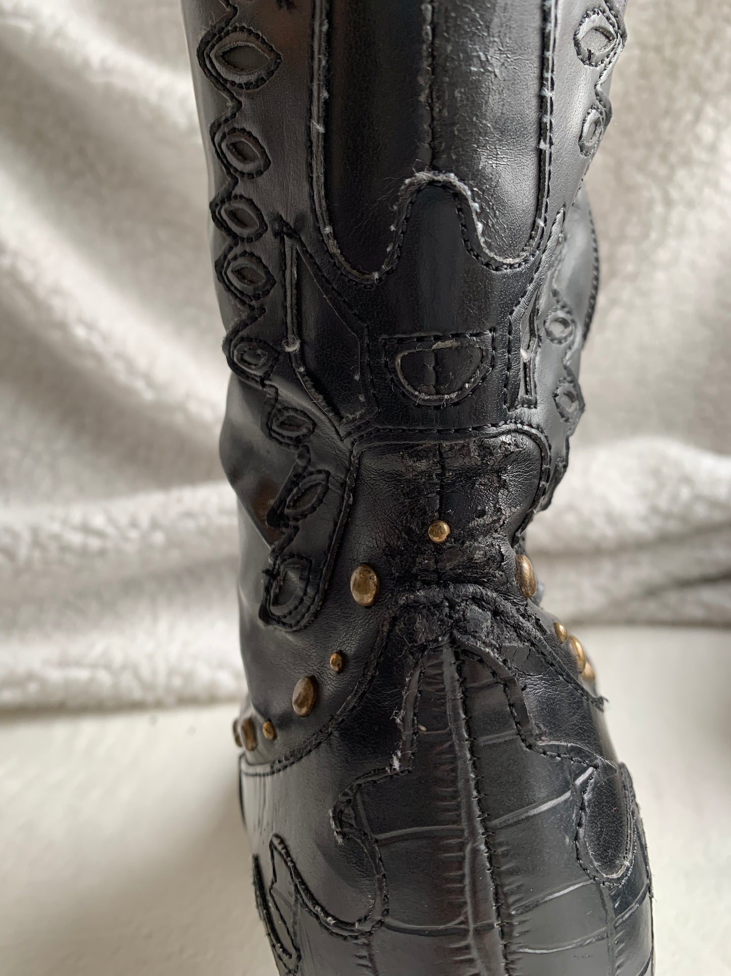 Bottes hautes à talons aiguilles T.38