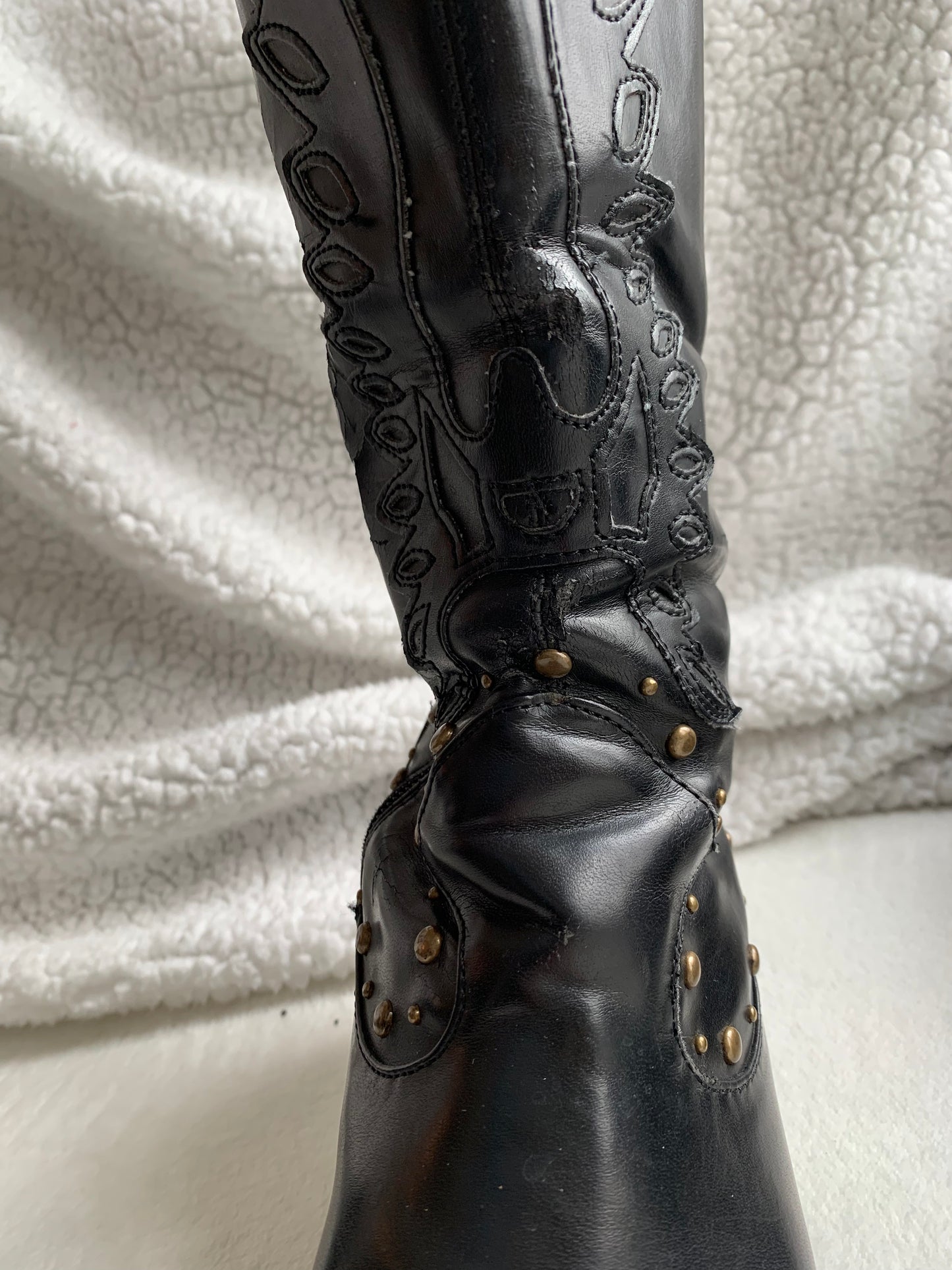 Bottes hautes à talons aiguilles T.38