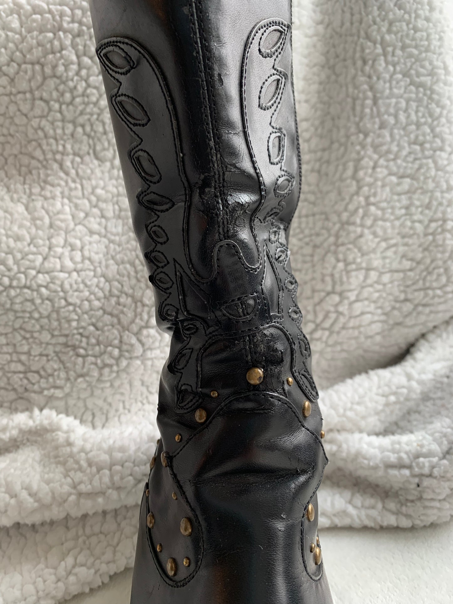 Bottes hautes à talons aiguilles T.38