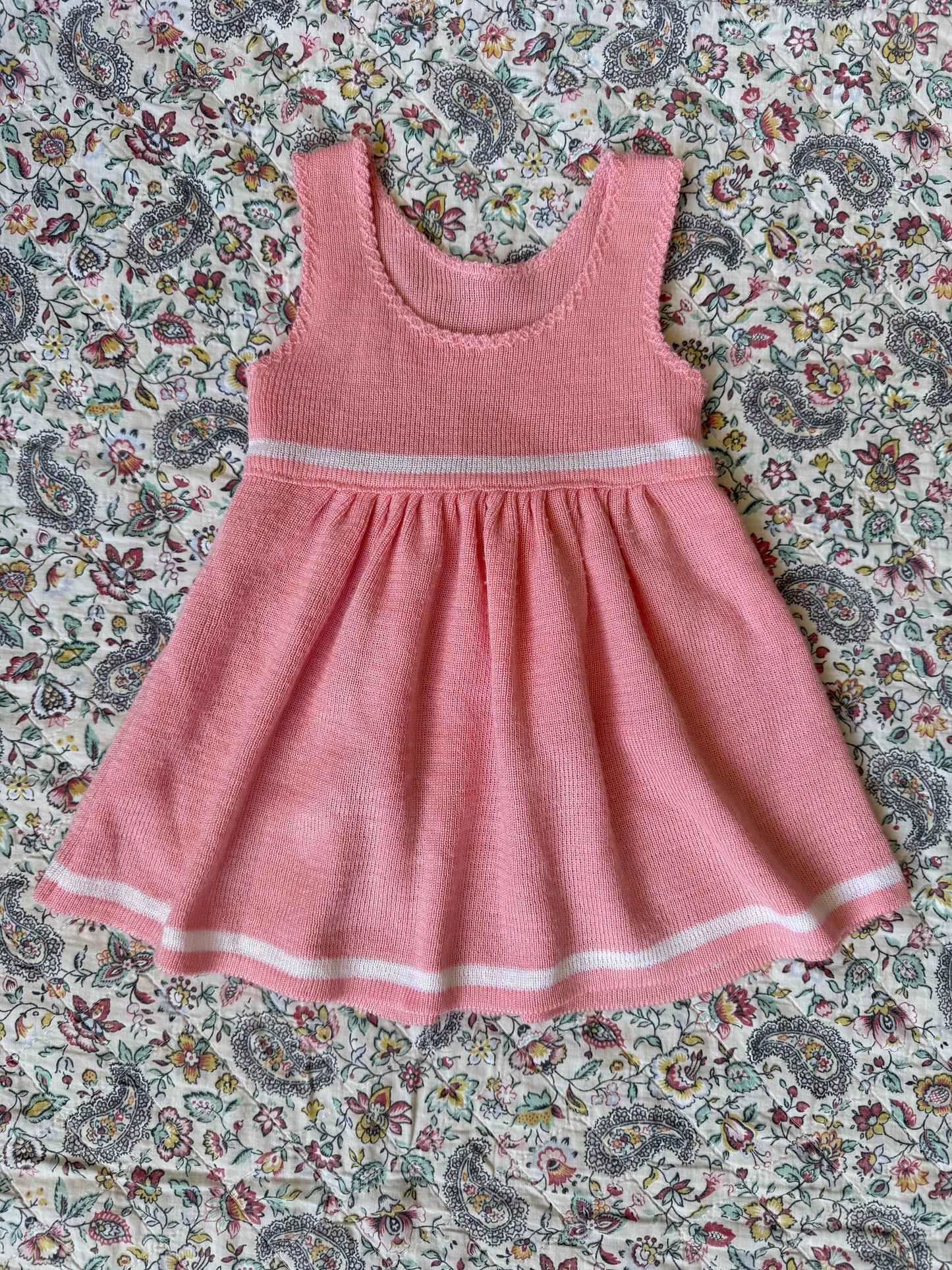 Robe rose bébé Zit et Zet Chewitt vintage T.3 mois