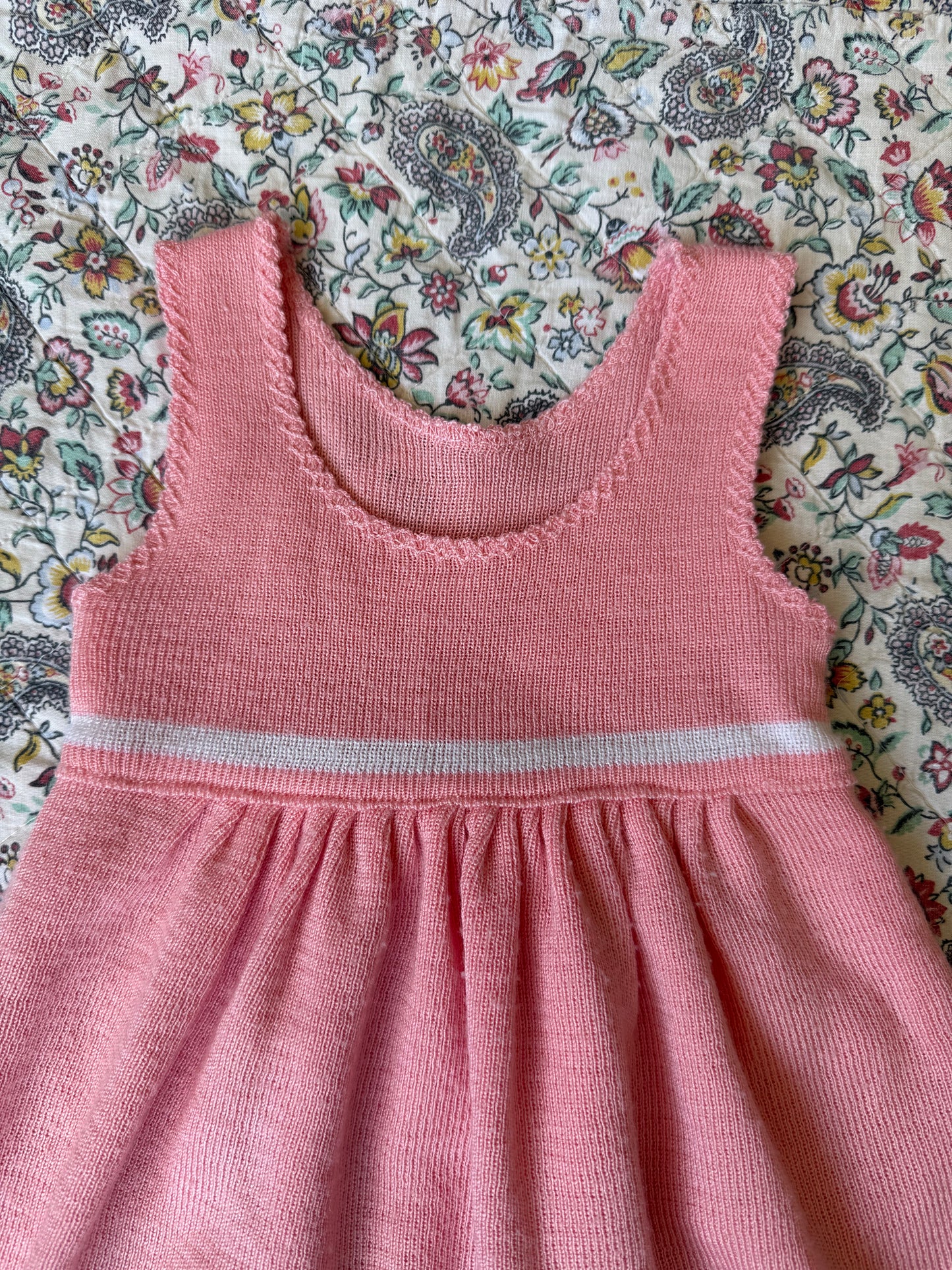 Robe rose bébé Zit et Zet Chewitt vintage T.3 mois