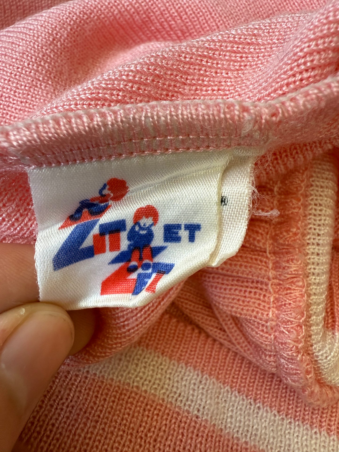 Robe rose bébé Zit et Zet Chewitt vintage T.3 mois