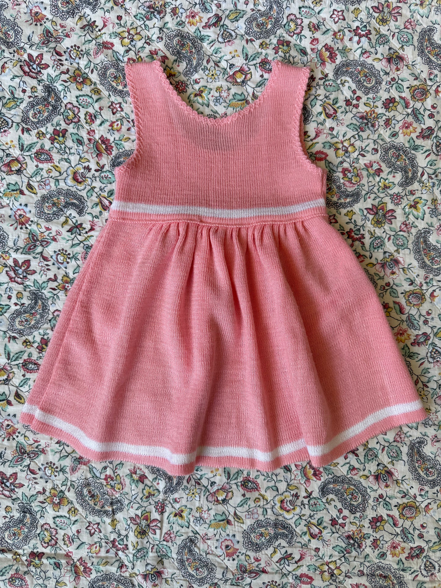 Robe rose bébé Zit et Zet Chewitt vintage T.3 mois