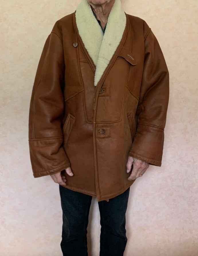 Manteau 100% cuir Nappalan Argus T.48