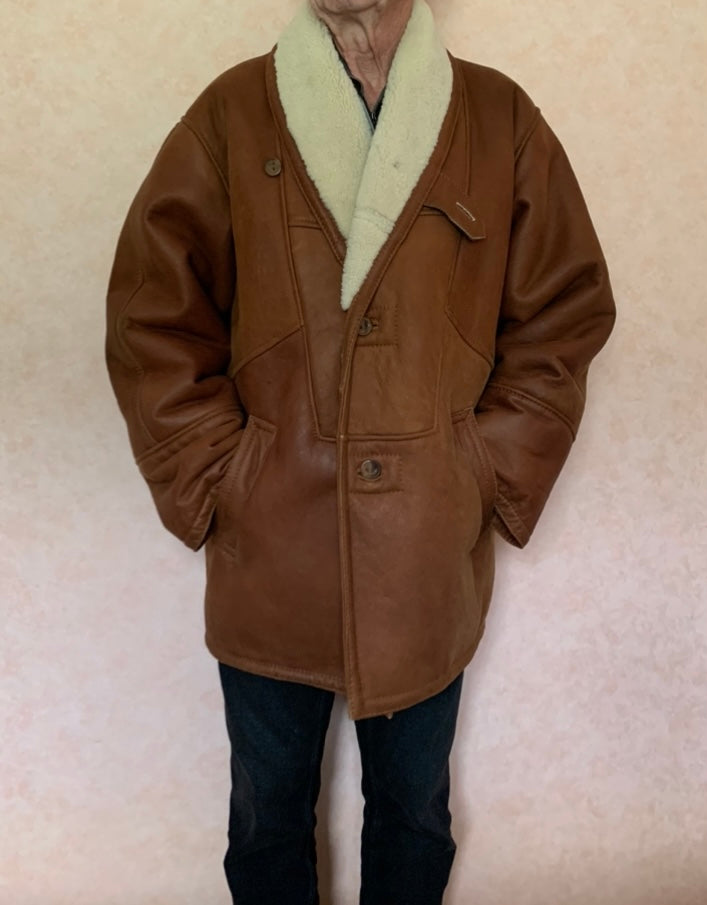 Manteau 100% cuir Nappalan Argus T.48