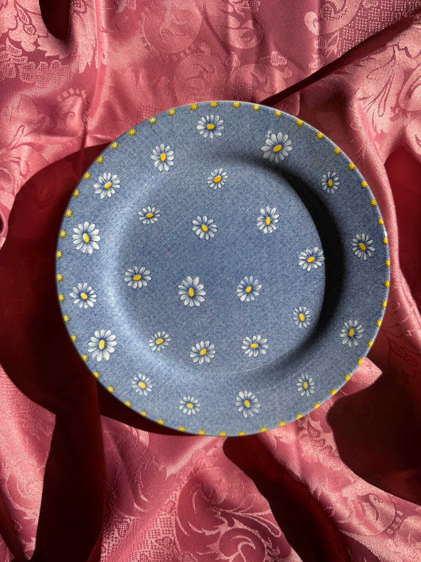 Quatre assiettes plates pâquerettes Perdenal Corona Colombia