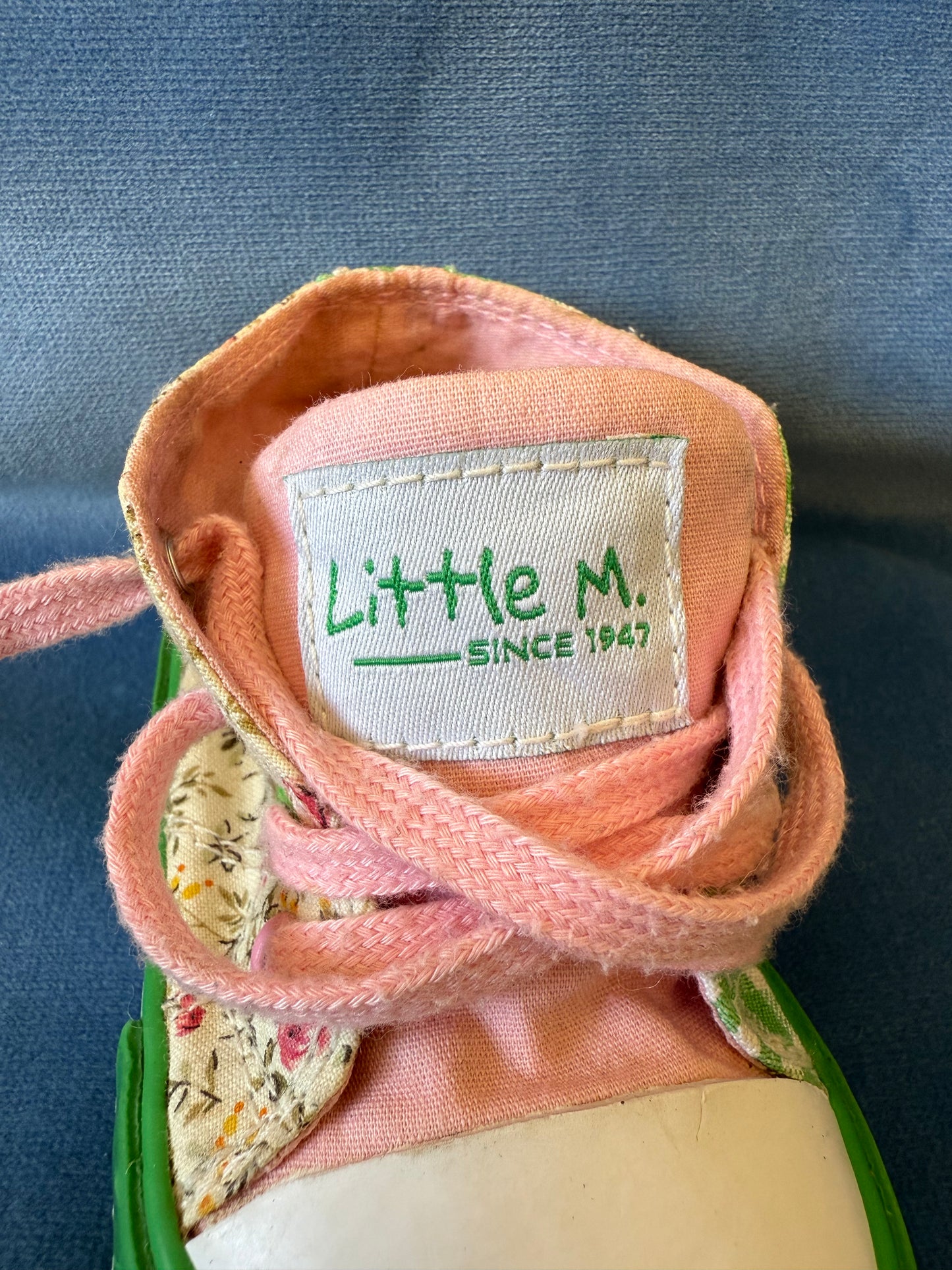 Baskets à motifs carreaux et fleurs Little Mary T.19