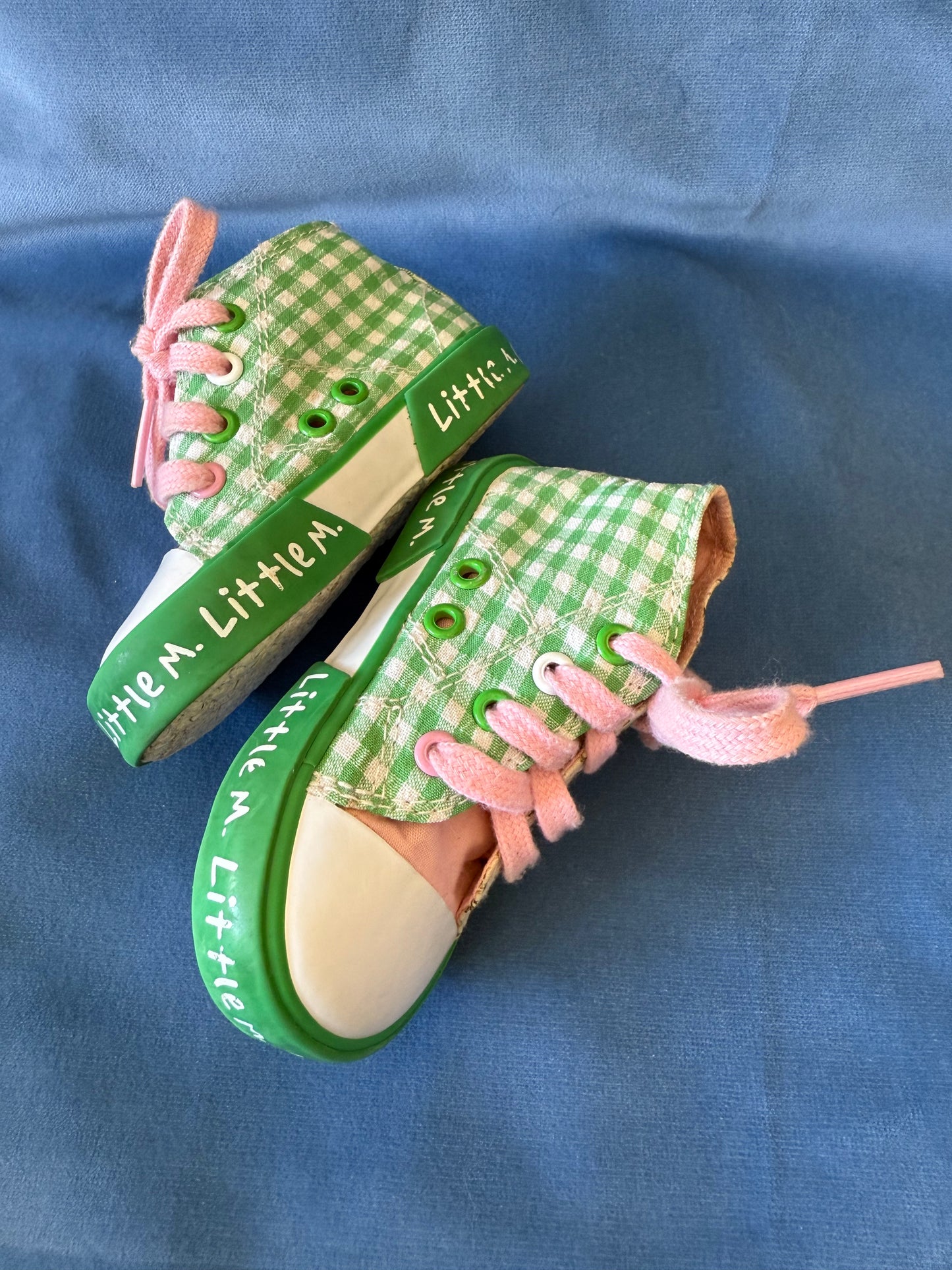 Baskets à motifs carreaux et fleurs Little Mary T.19