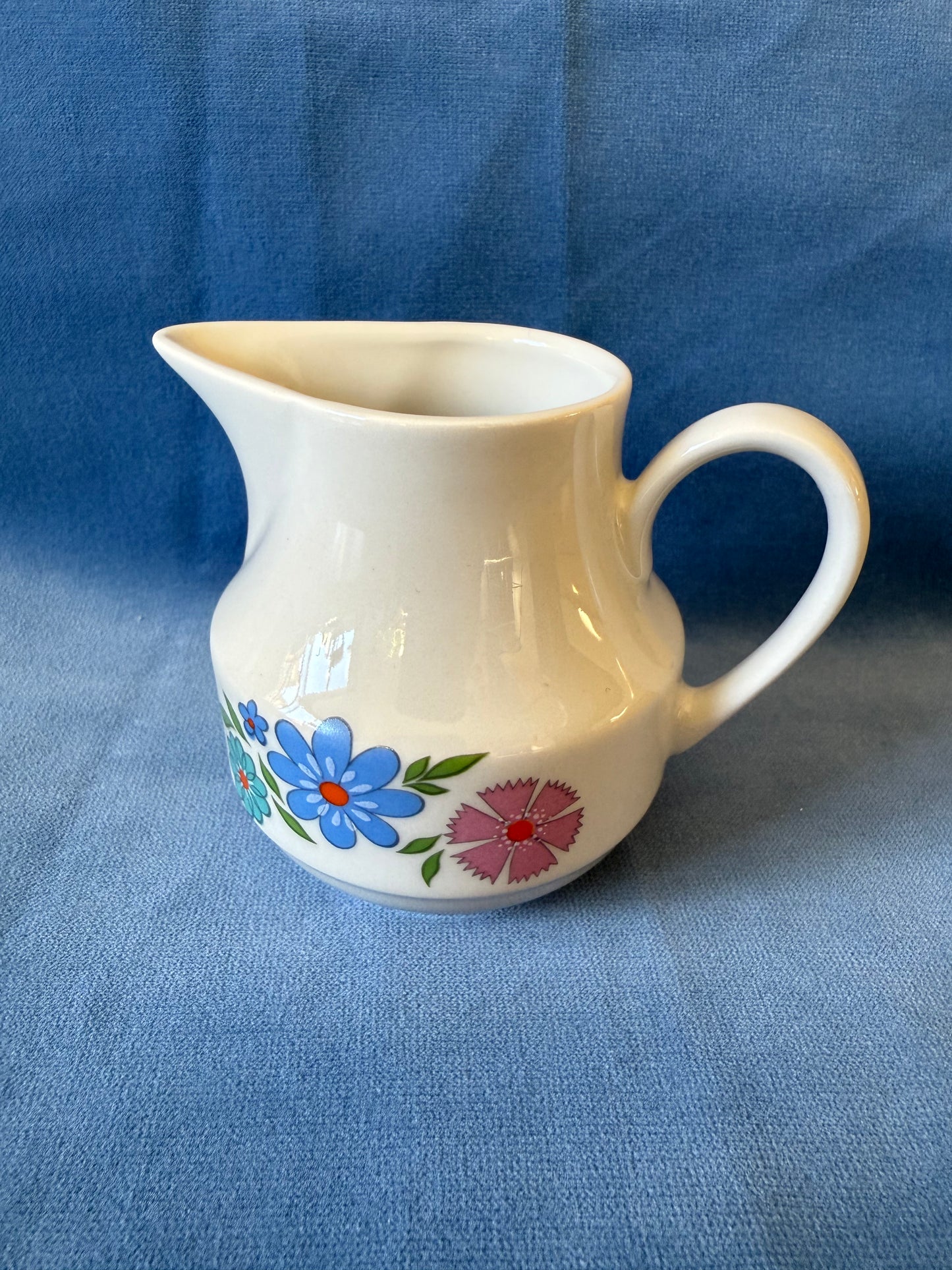 Pot à lait / crème fleurs Tognana en porcelaine