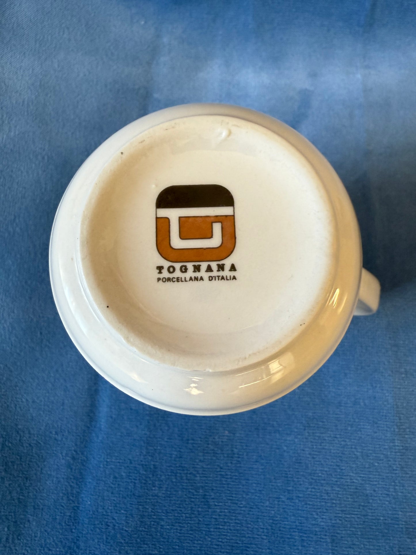 Pot à lait / crème fleurs Tognana en porcelaine