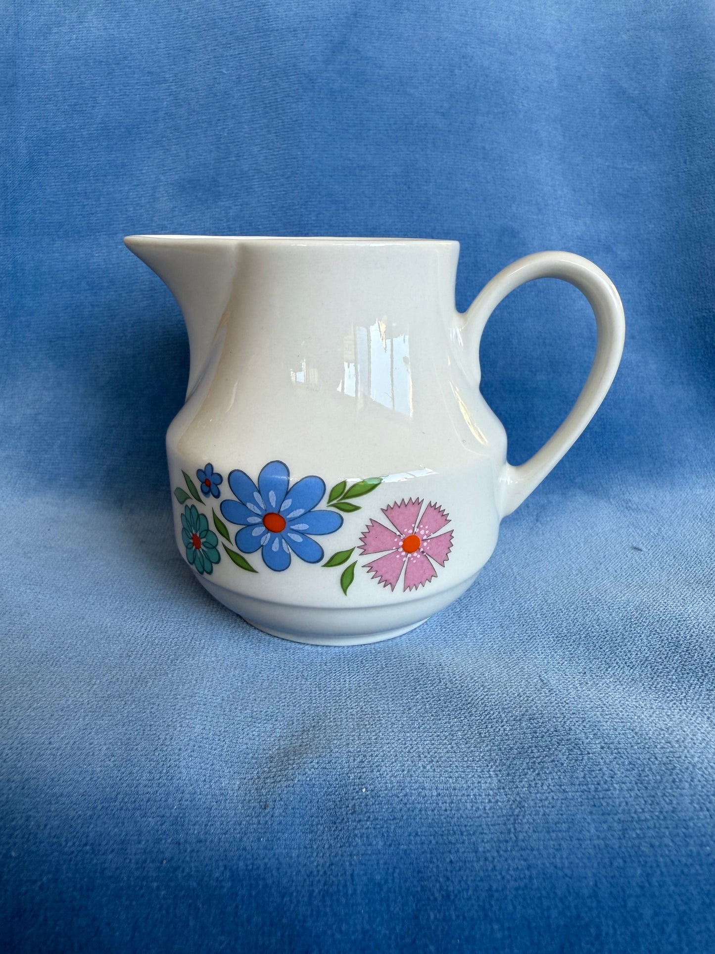 Pot à lait / crème fleurs Tognana en porcelaine