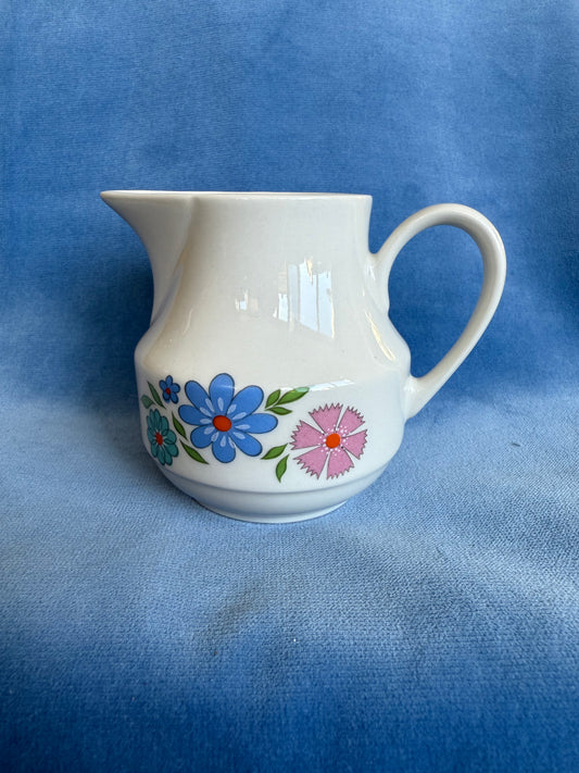 Pot à lait / crème fleurs Tognana en porcelaine