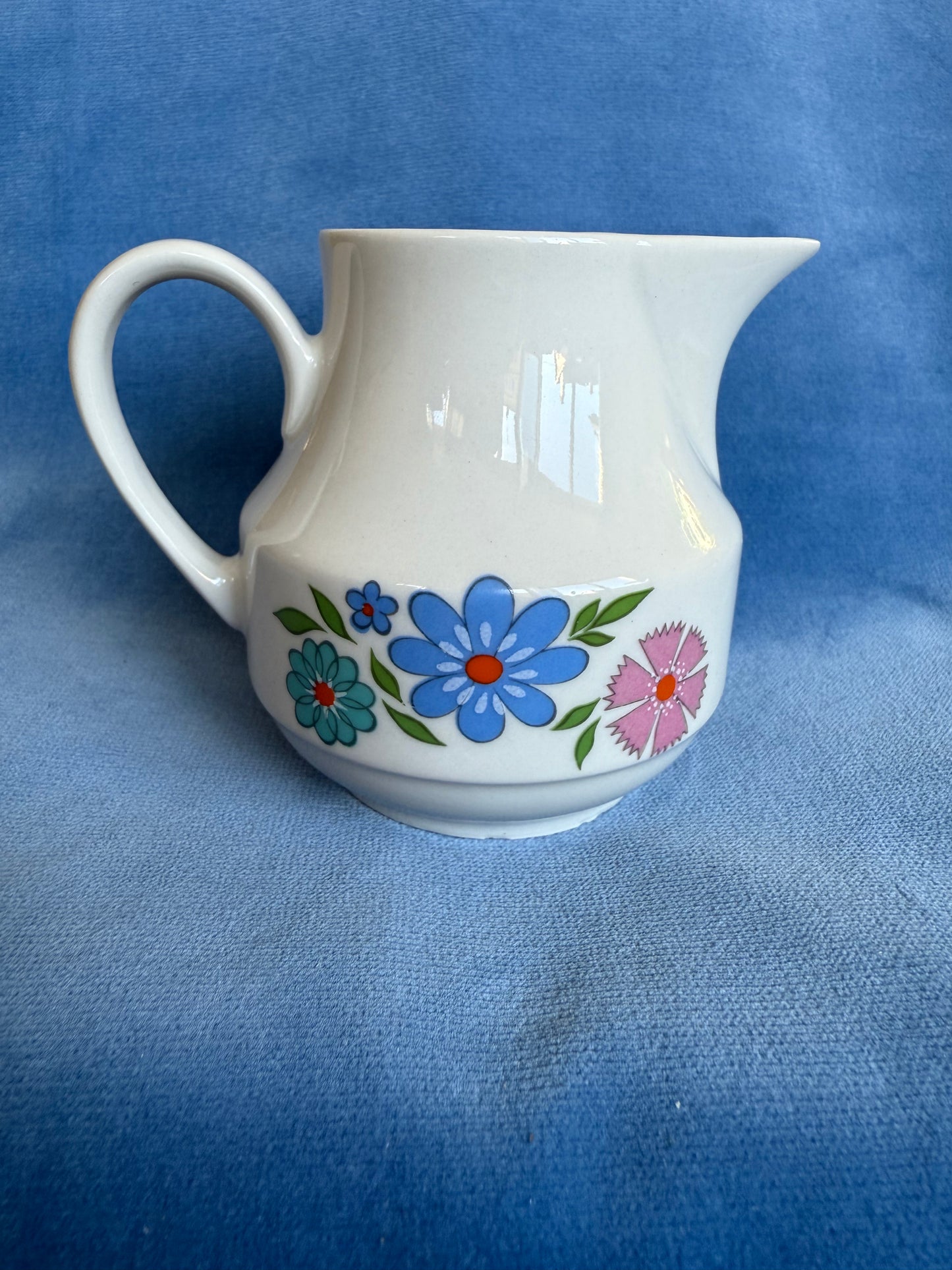 Pot à lait / crème fleurs Tognana en porcelaine